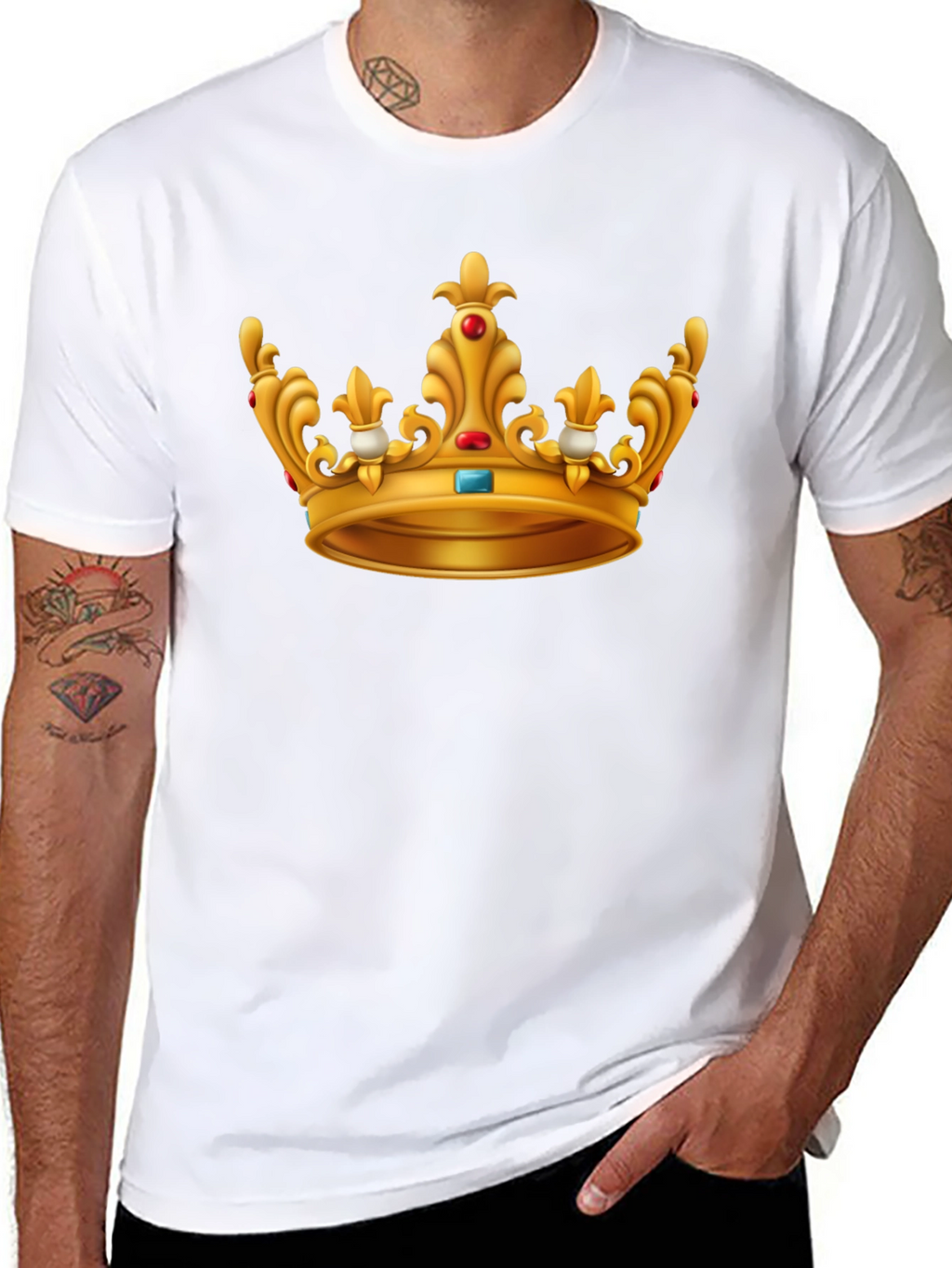Crown Graphic Tee - Regal Style