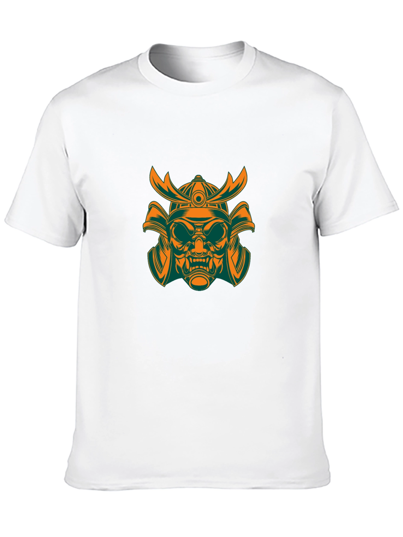 Samurai Mask Graphic T-Shirt - Mens Black Tee