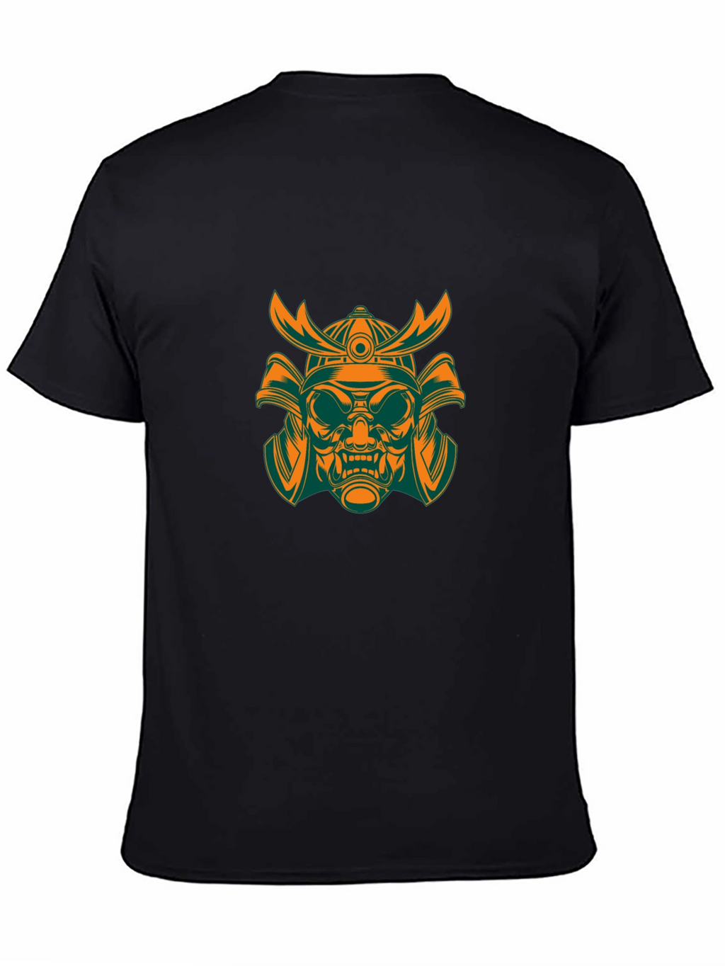 Samurai Mask Graphic T-Shirt - Mens Black Tee