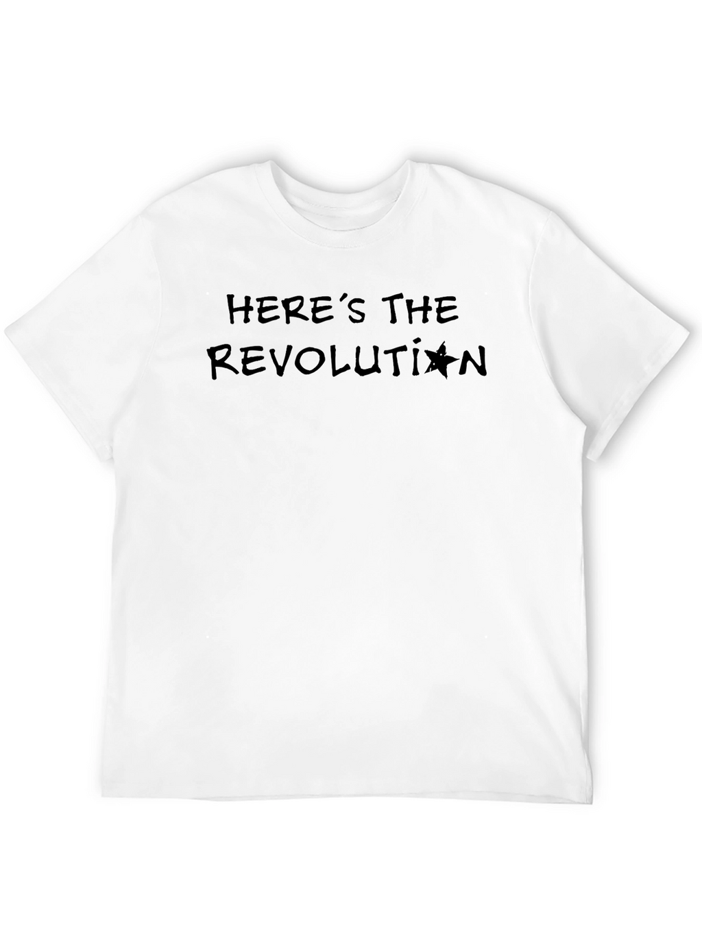 Heres the Revolution T-Shirt - Black