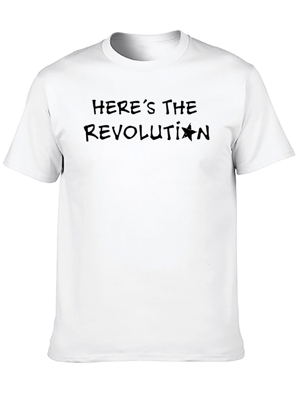 Heres the Revolution T-Shirt - Black