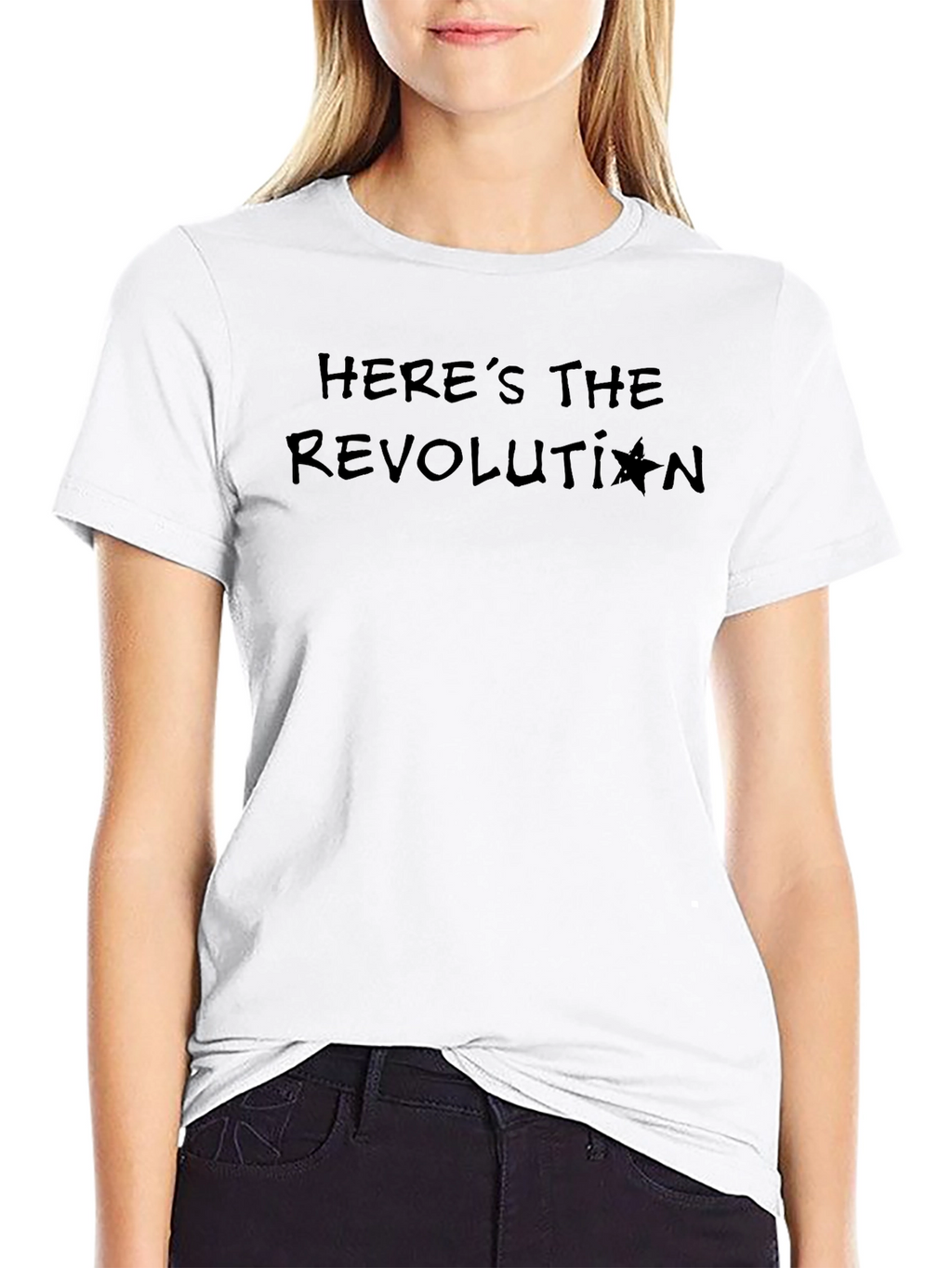 Heres the Revolution T-Shirt - Black