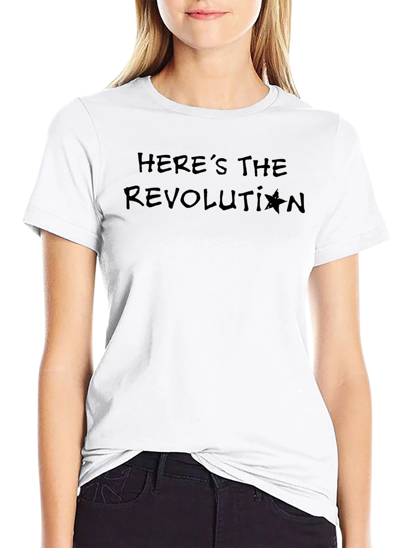 Heres the Revolution T-Shirt - Black