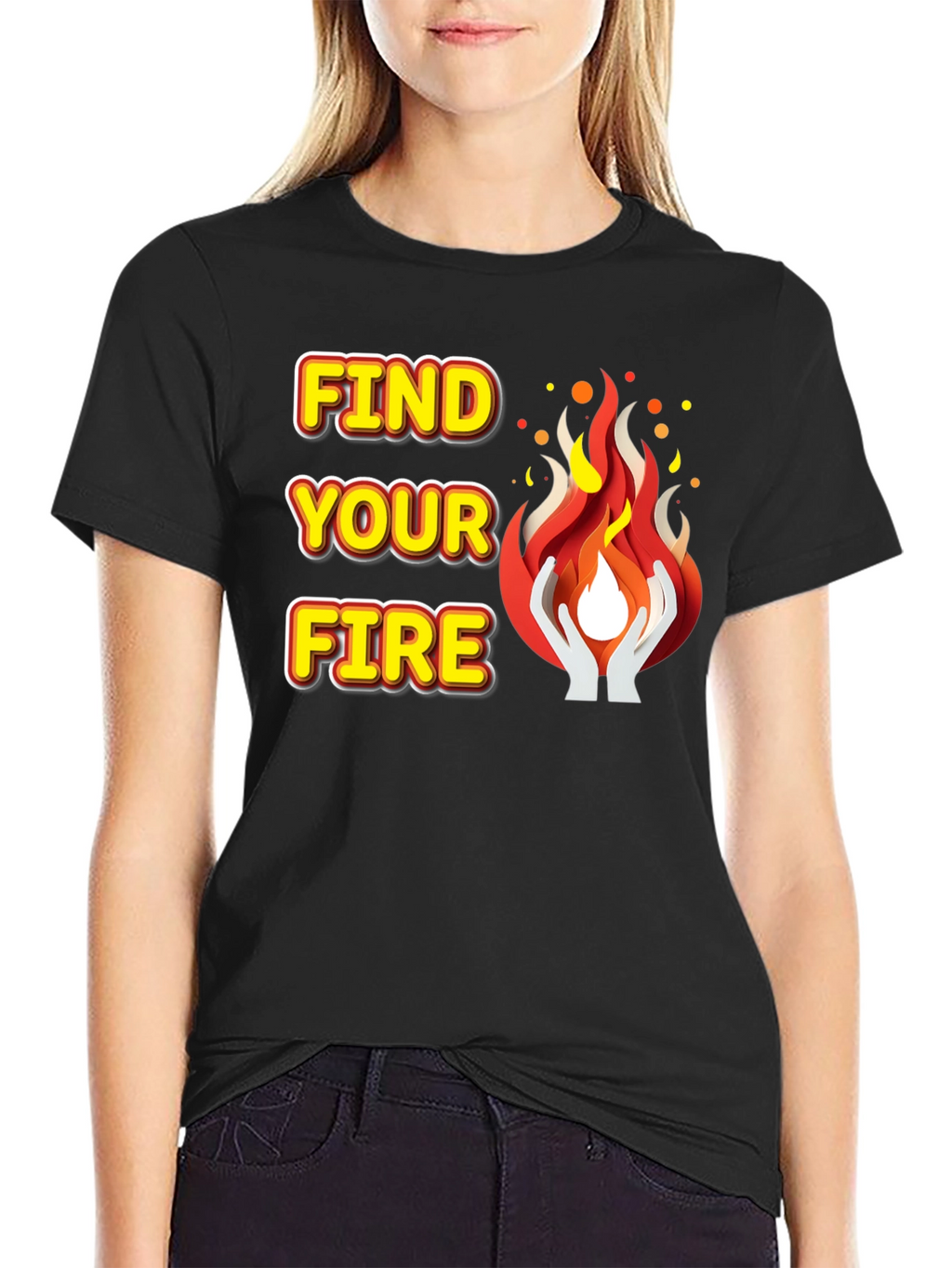 Find Your Fire Graphic Tee - Motivational T-Shirt