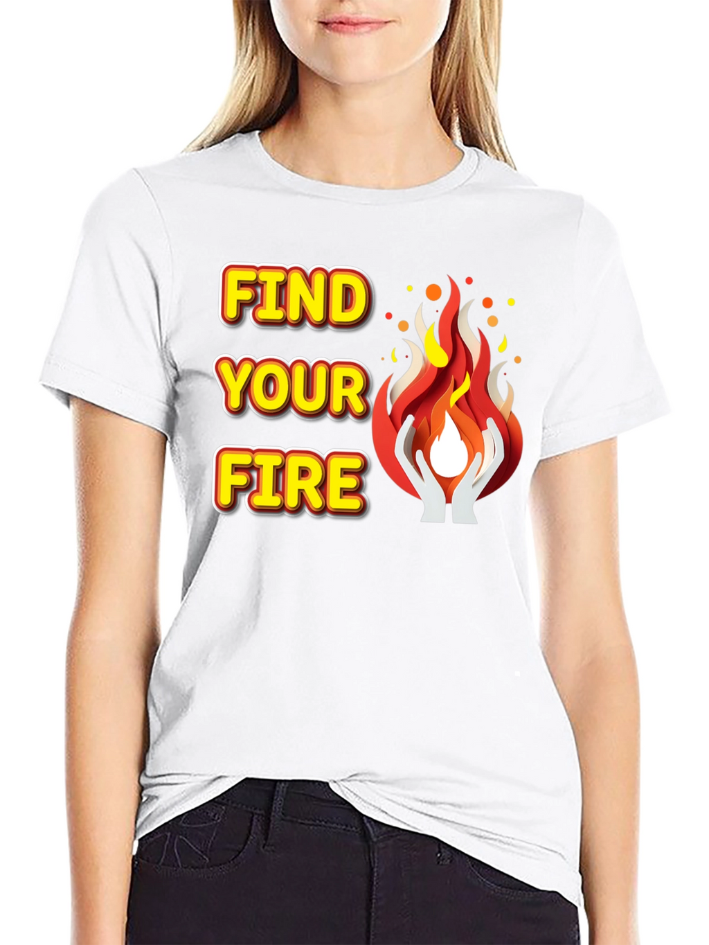 Find Your Fire Graphic Tee - Motivational T-Shirt