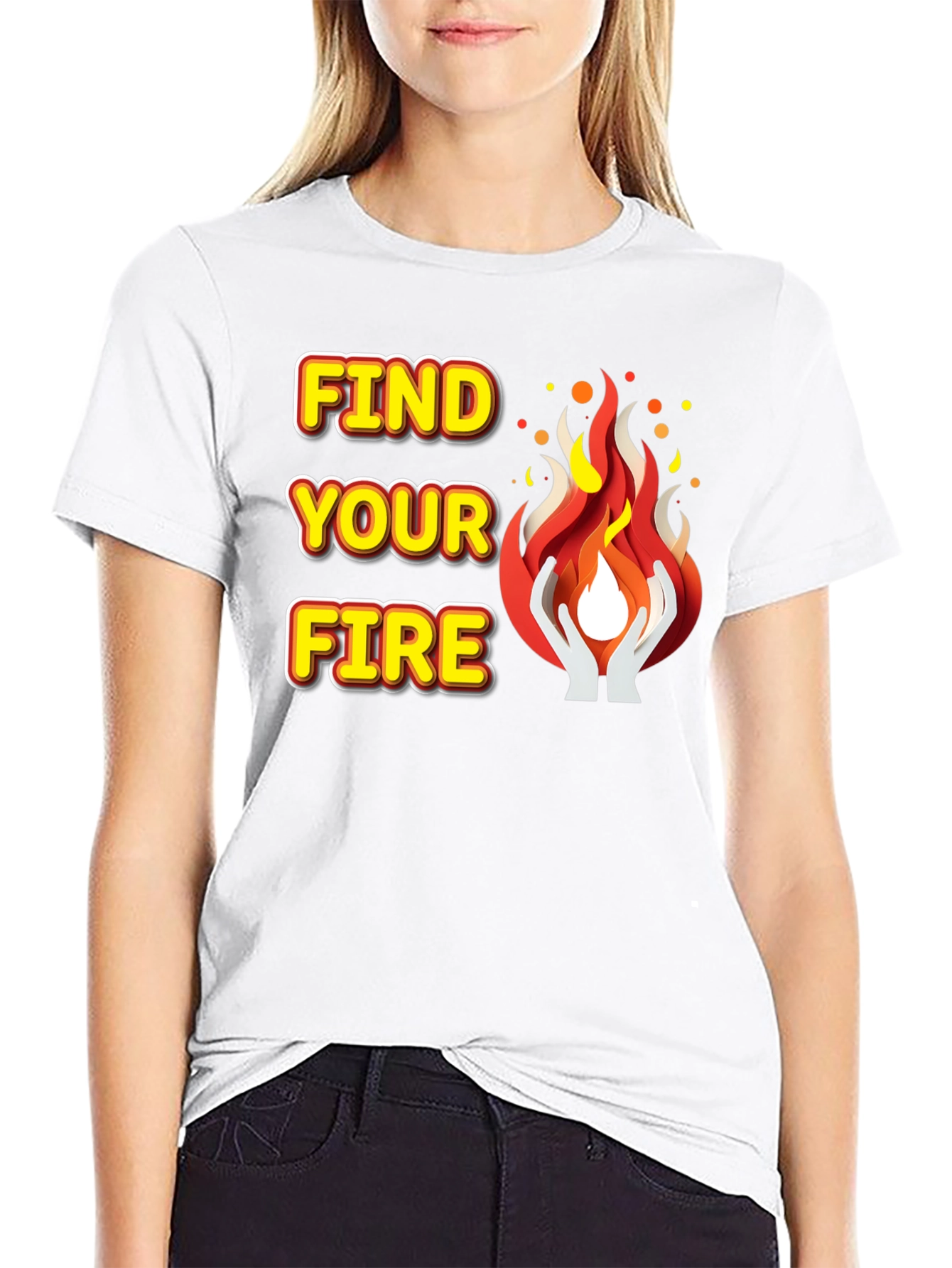 Find Your Fire Graphic Tee - Motivational T-Shirt