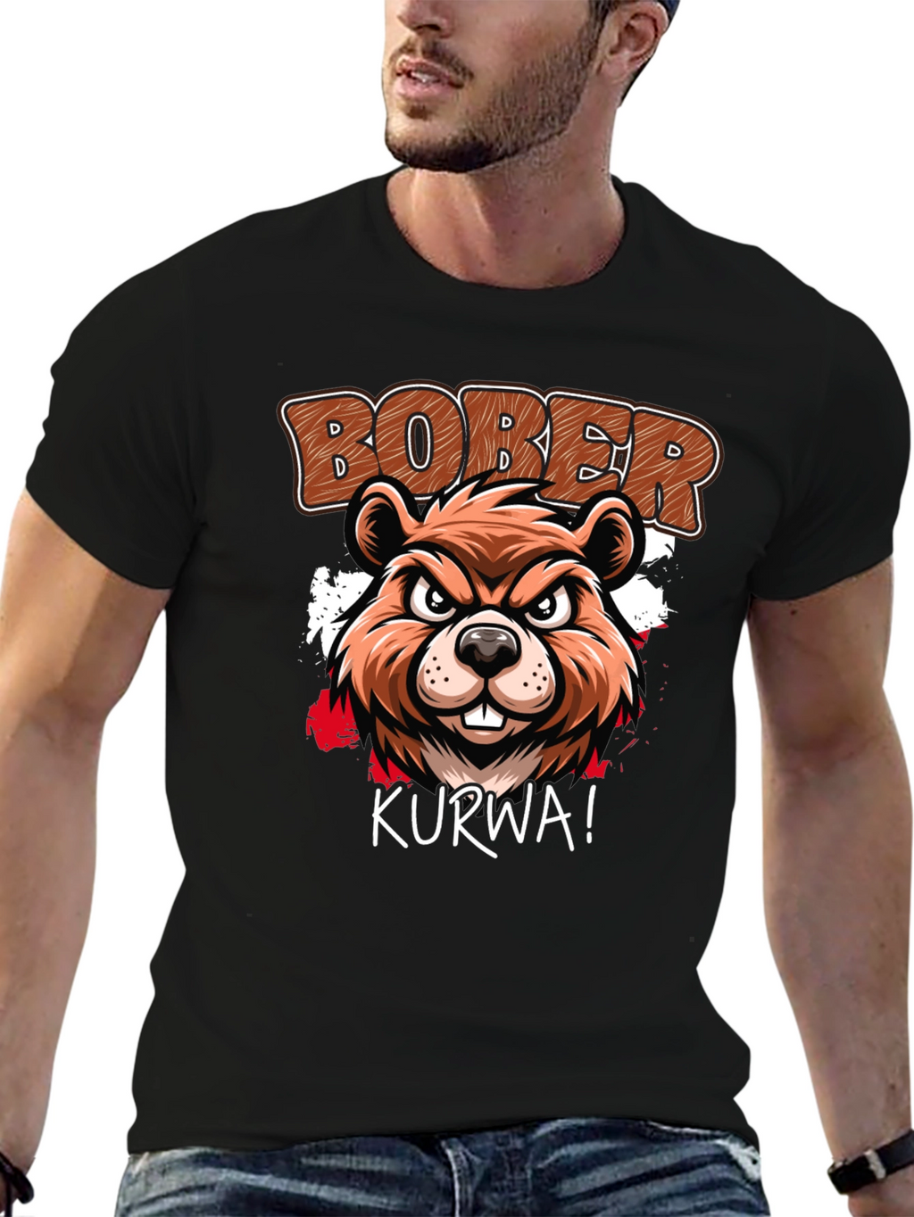 Bober Kurwa T-Shirt: Beaver Graphic Tee