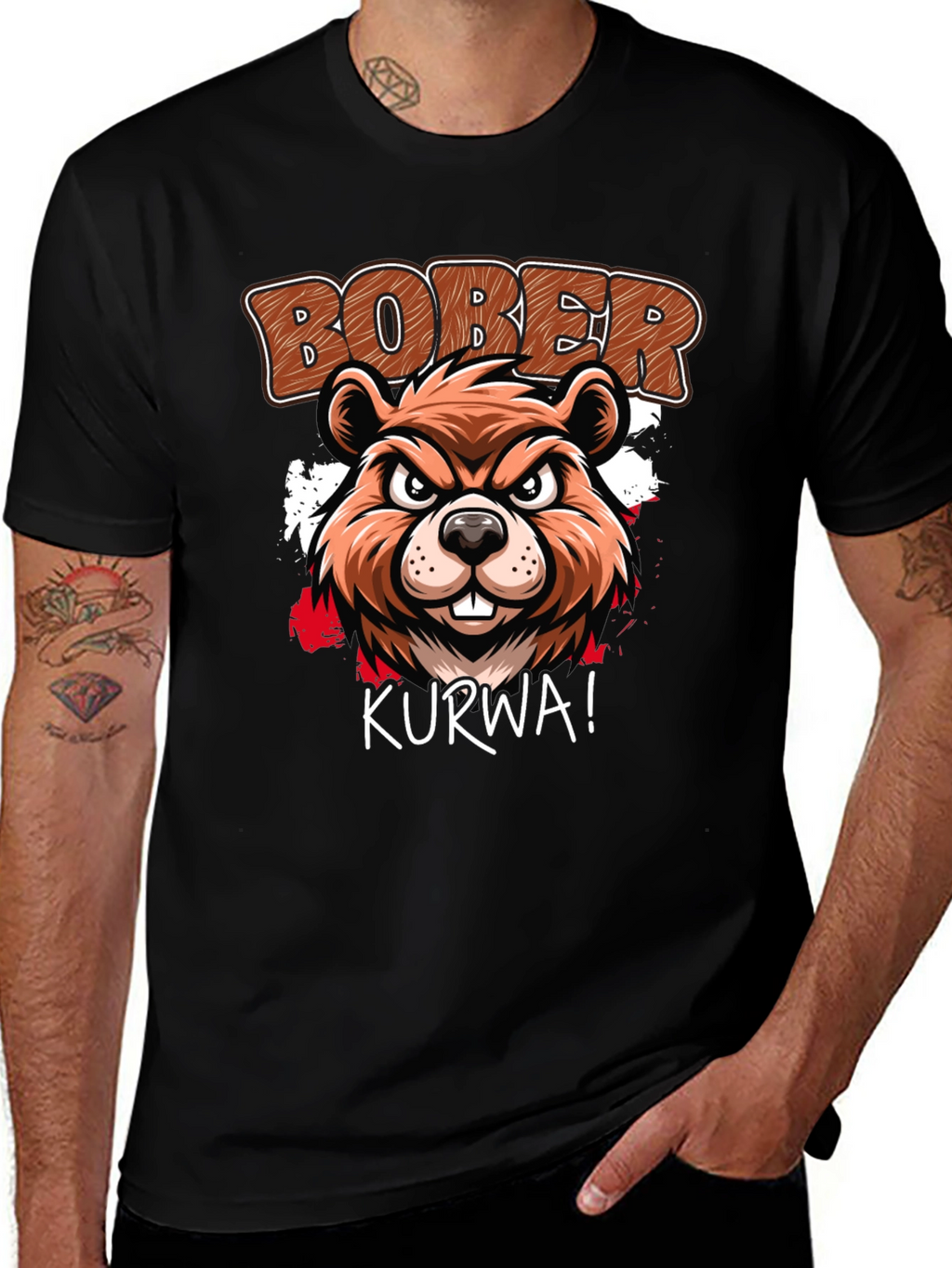 Bober Kurwa T-Shirt: Beaver Graphic Tee