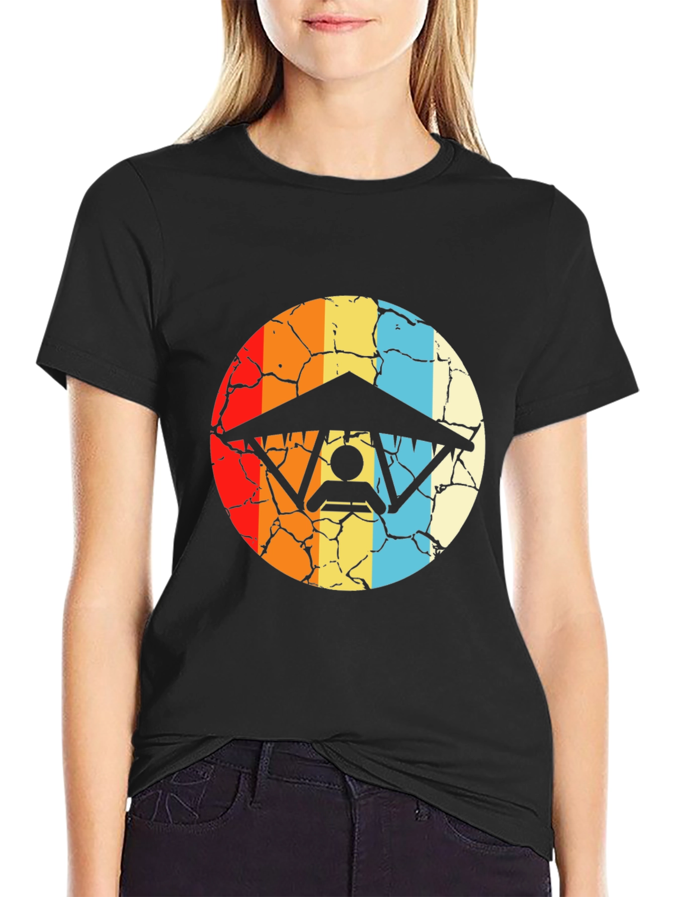 Retro Hang Gliding T-Shirt - Vintage Style