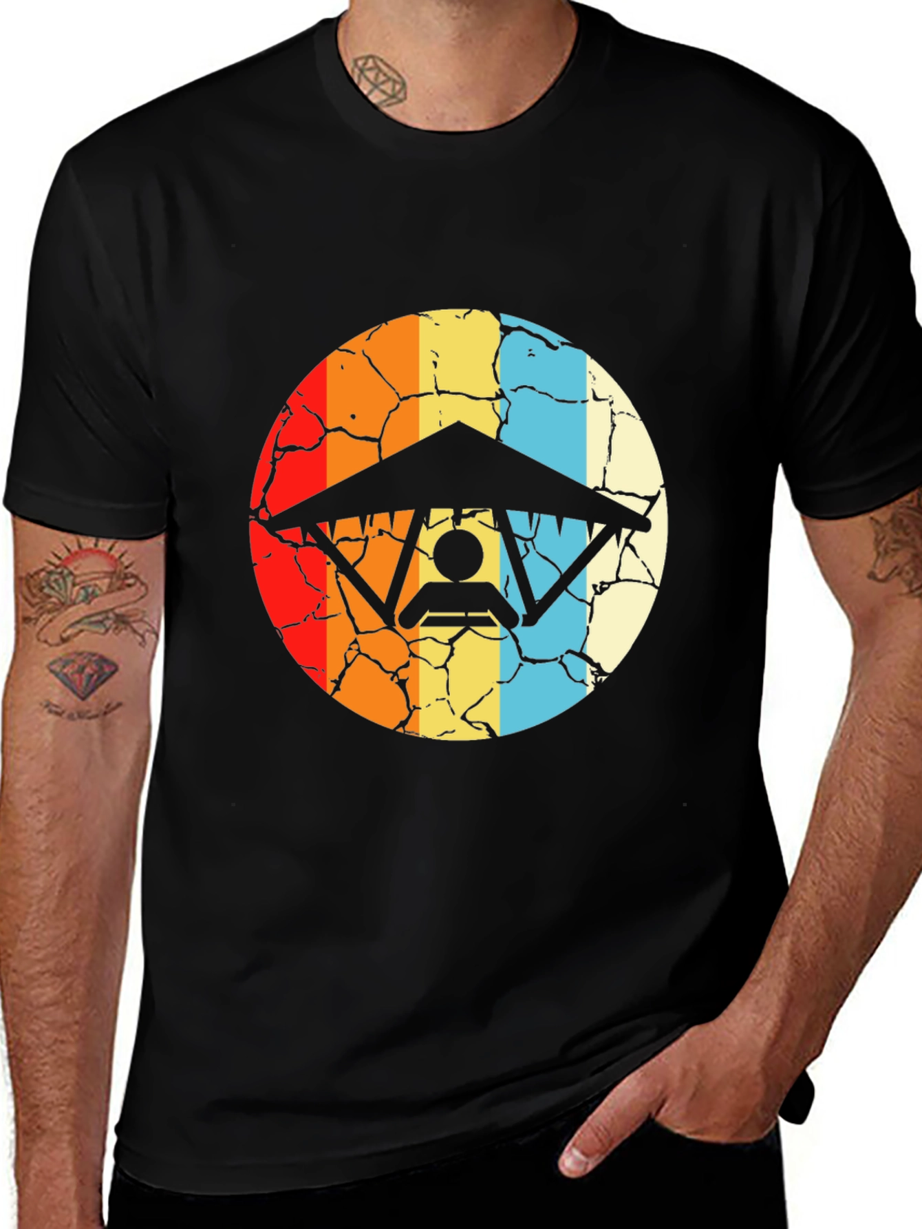 Retro Hang Gliding T-Shirt - Vintage Style