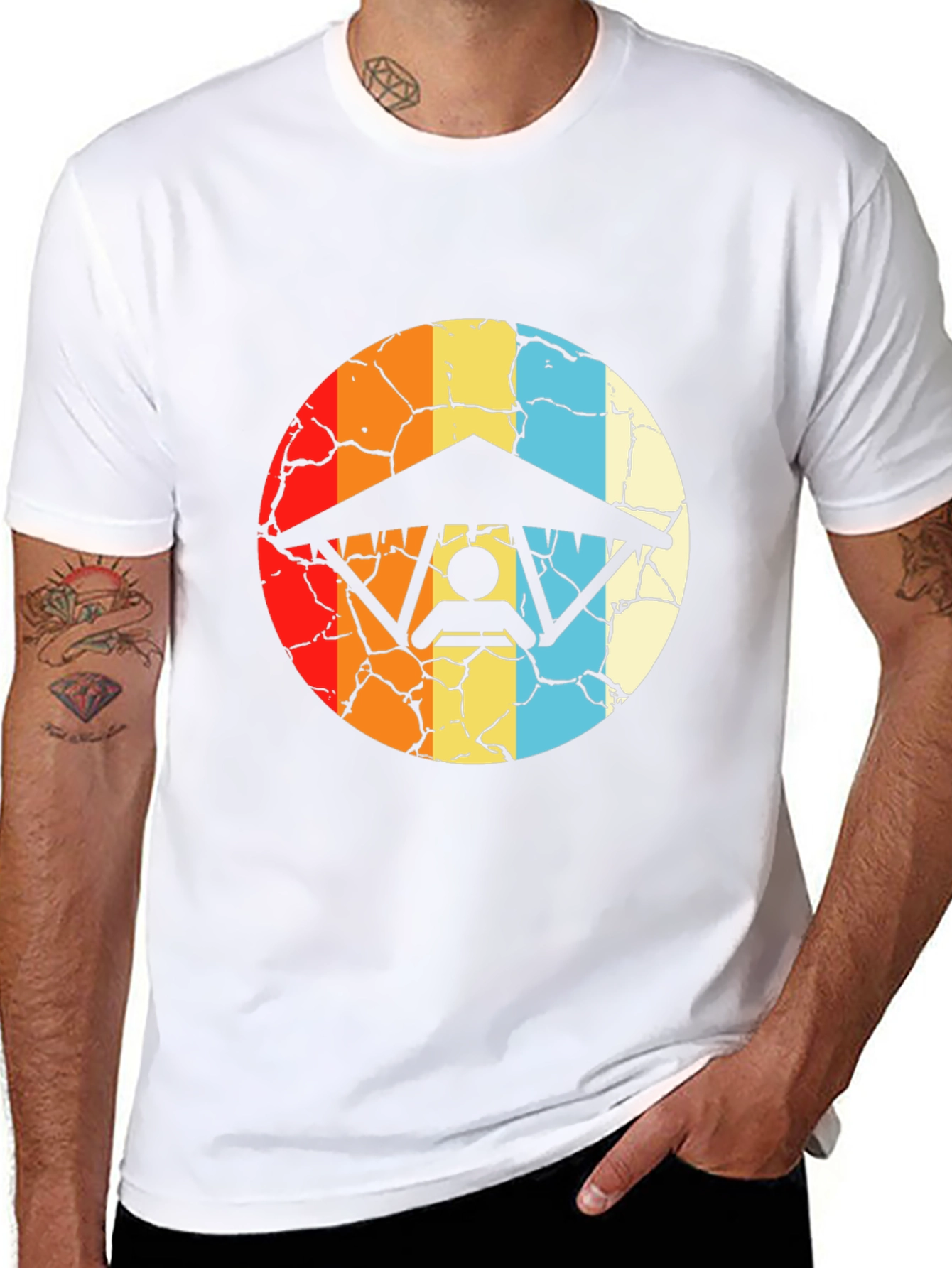 Retro Hang Gliding T-Shirt - Vintage Style