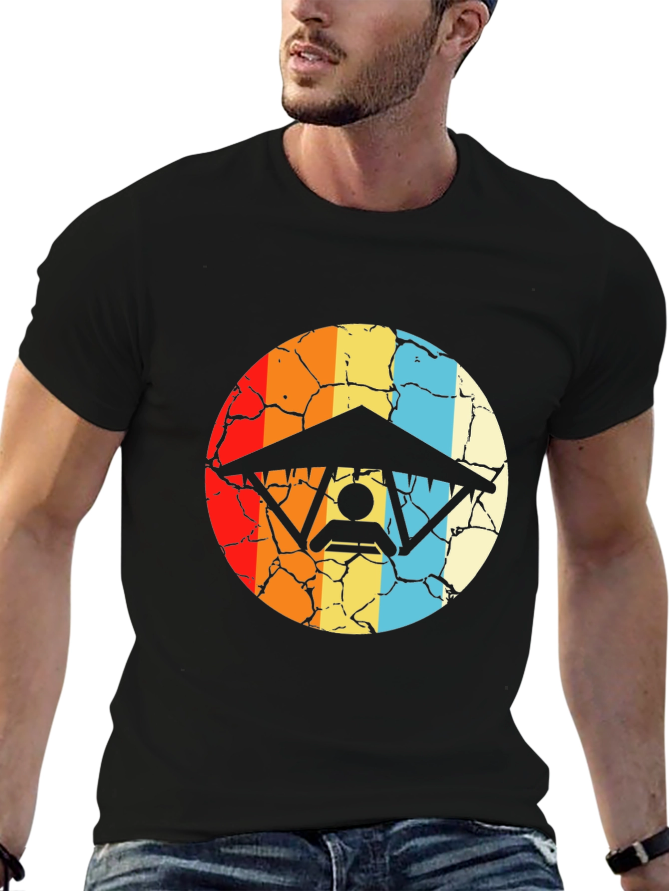 Retro Hang Gliding T-Shirt - Vintage Style