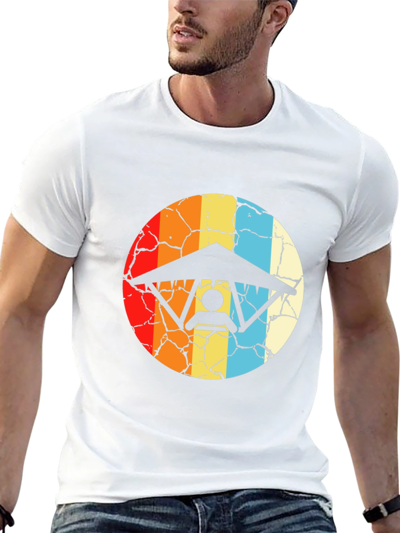 Retro Hang Gliding T-Shirt - Vintage Style