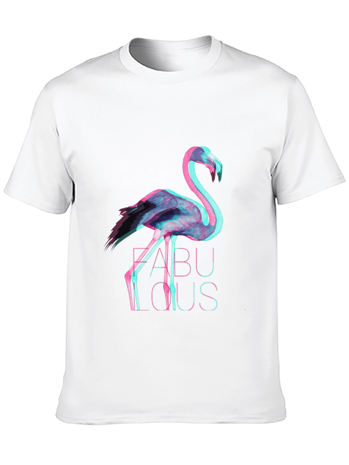 Trendy Flamingo Graphic Print T-Shirt