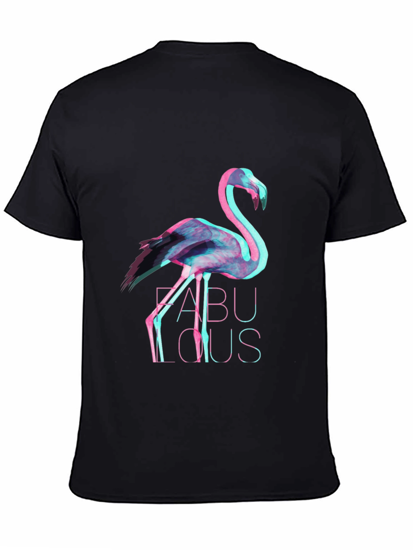 Trendy Flamingo Graphic Print T-Shirt