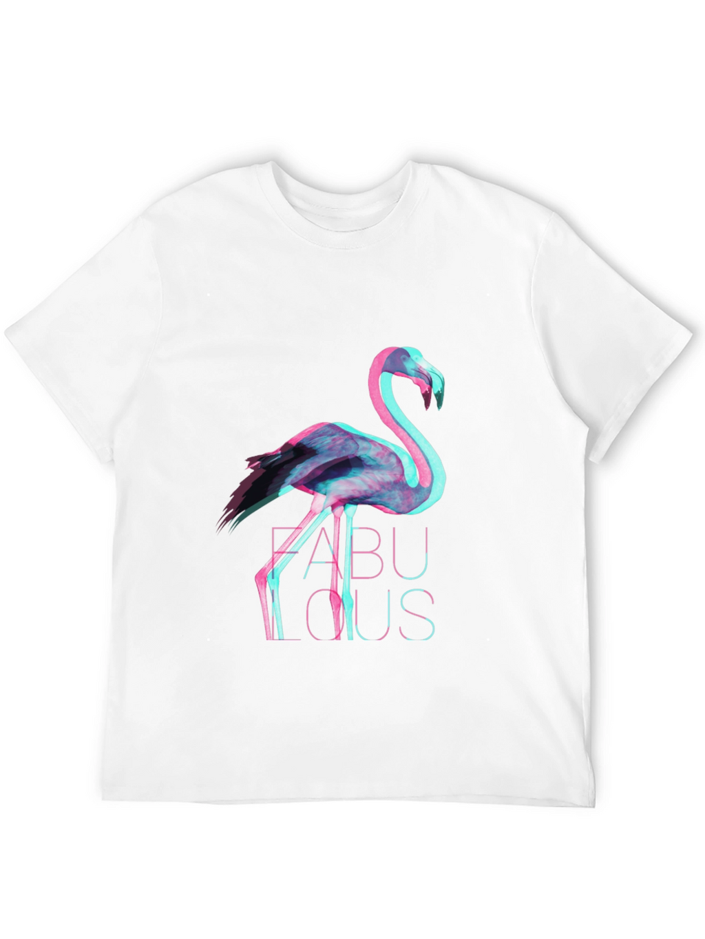 Trendy Flamingo Graphic Print T-Shirt