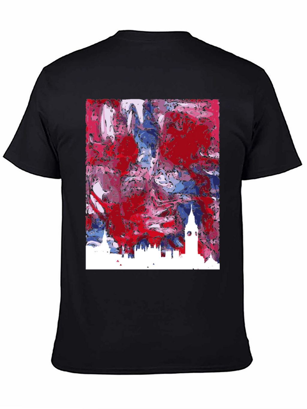 London Skyline Art Tee - Stylish Abstract Cityscape Shirt