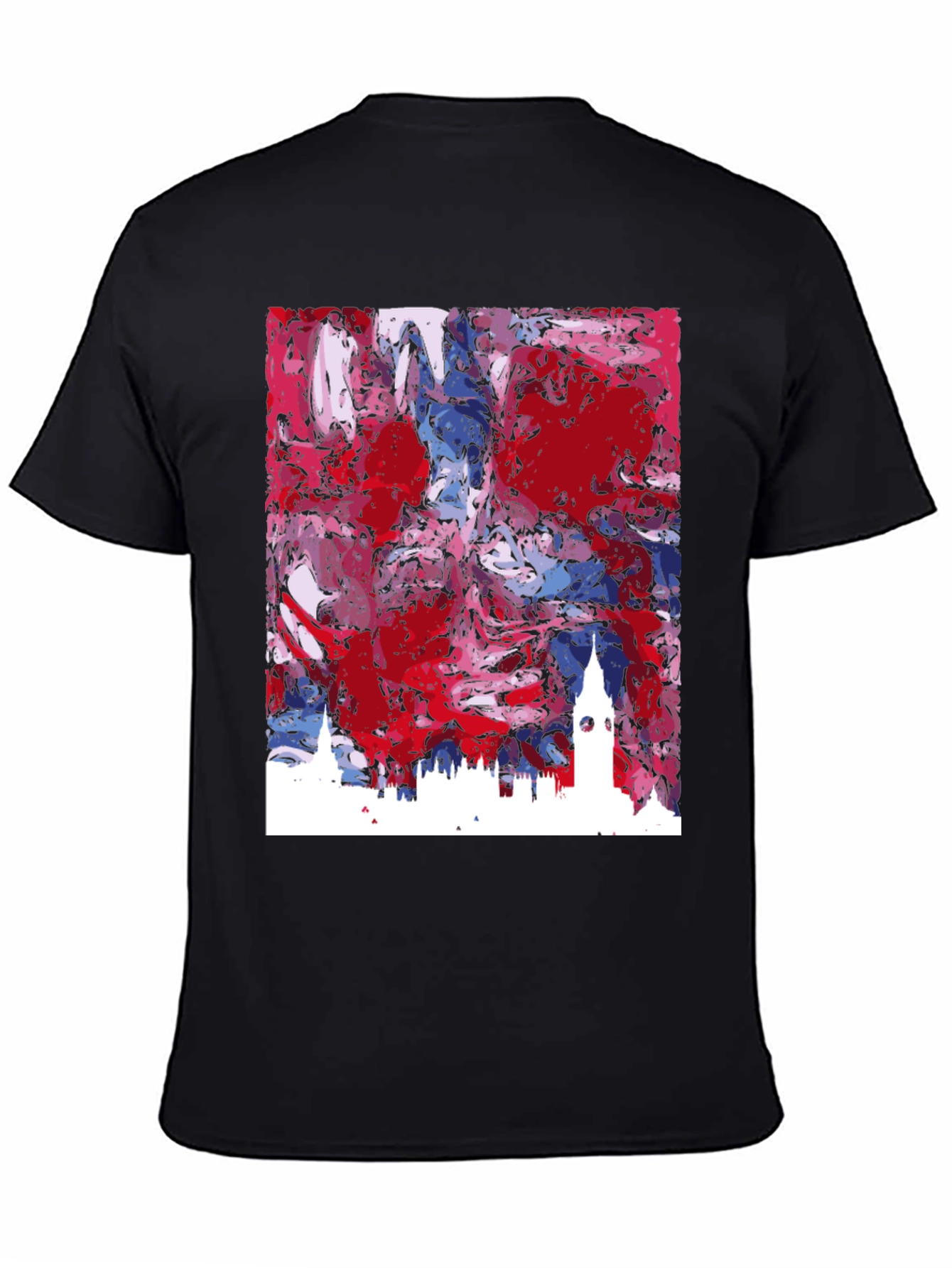 London Skyline Art Tee - Stylish Abstract Cityscape Shirt
