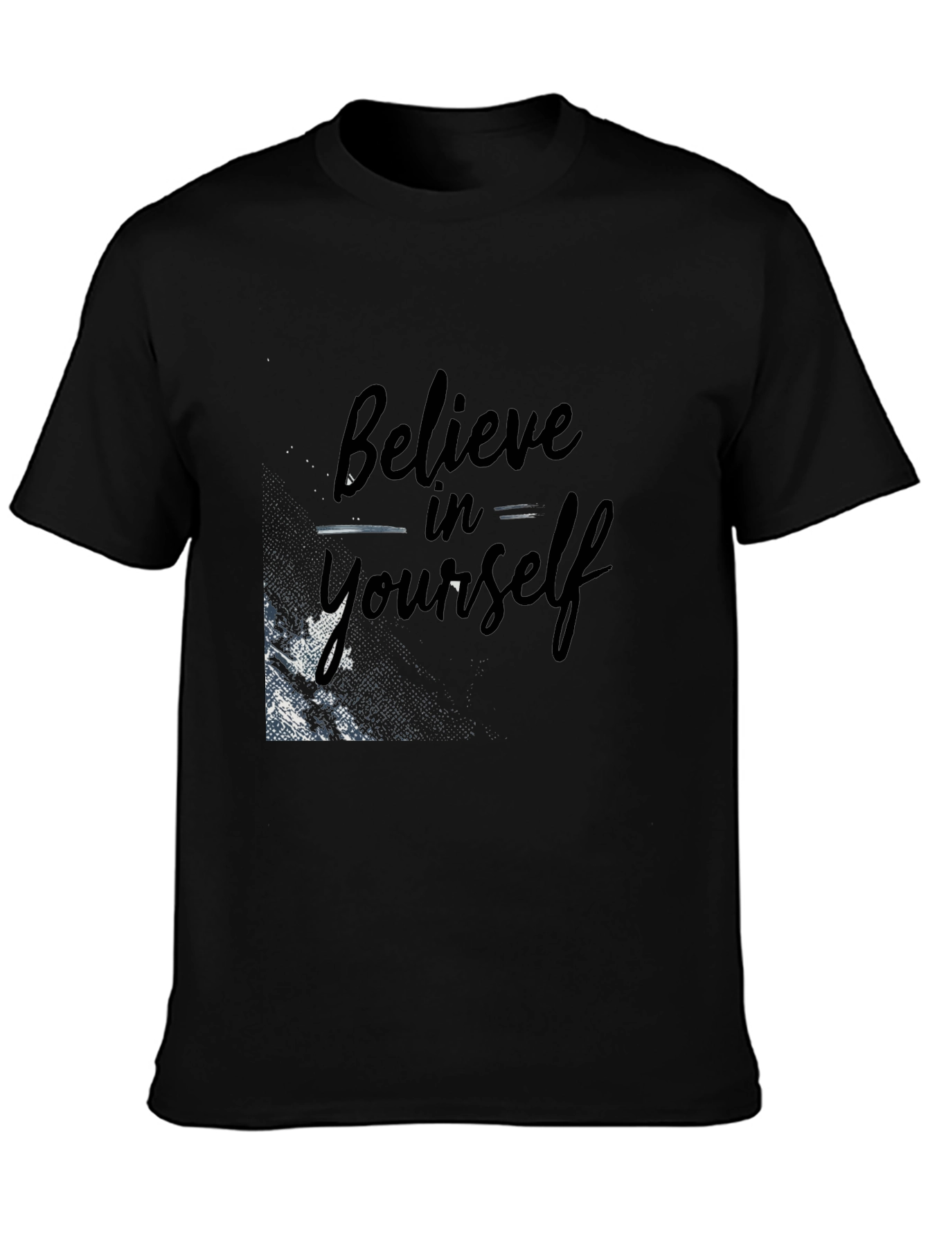 Believe in Yourself Black Graphic Tee