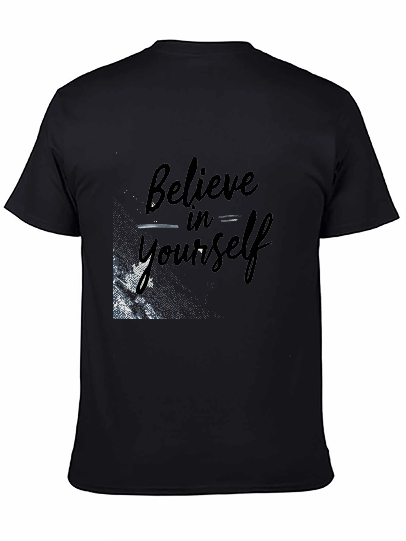 Believe in Yourself Black Graphic Tee