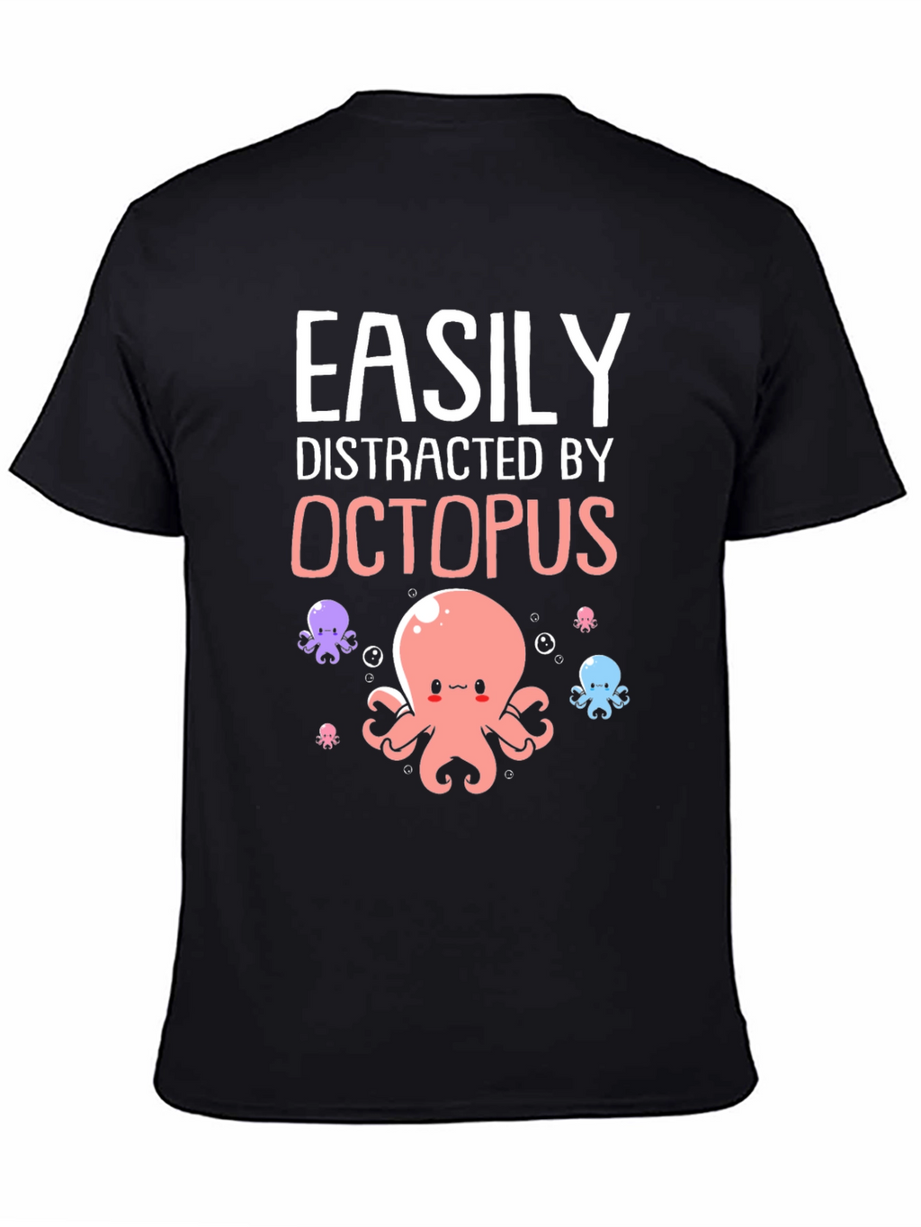 Easily Distracted By Octopus Graphic T-Shirt