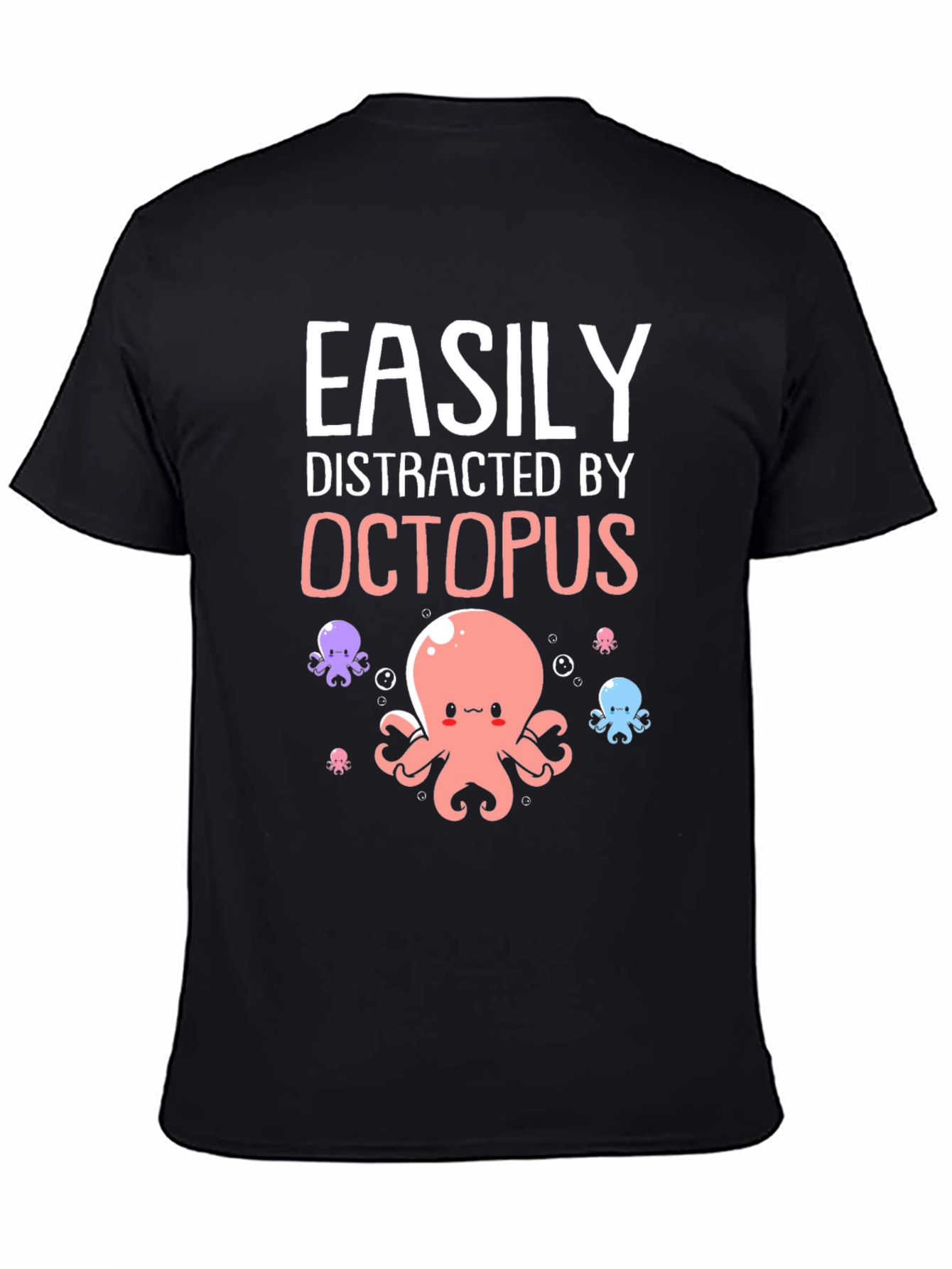Easily Distracted By Octopus Graphic T-Shirt