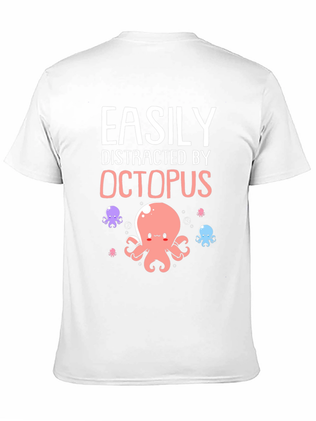 Easily Distracted By Octopus Graphic T-Shirt