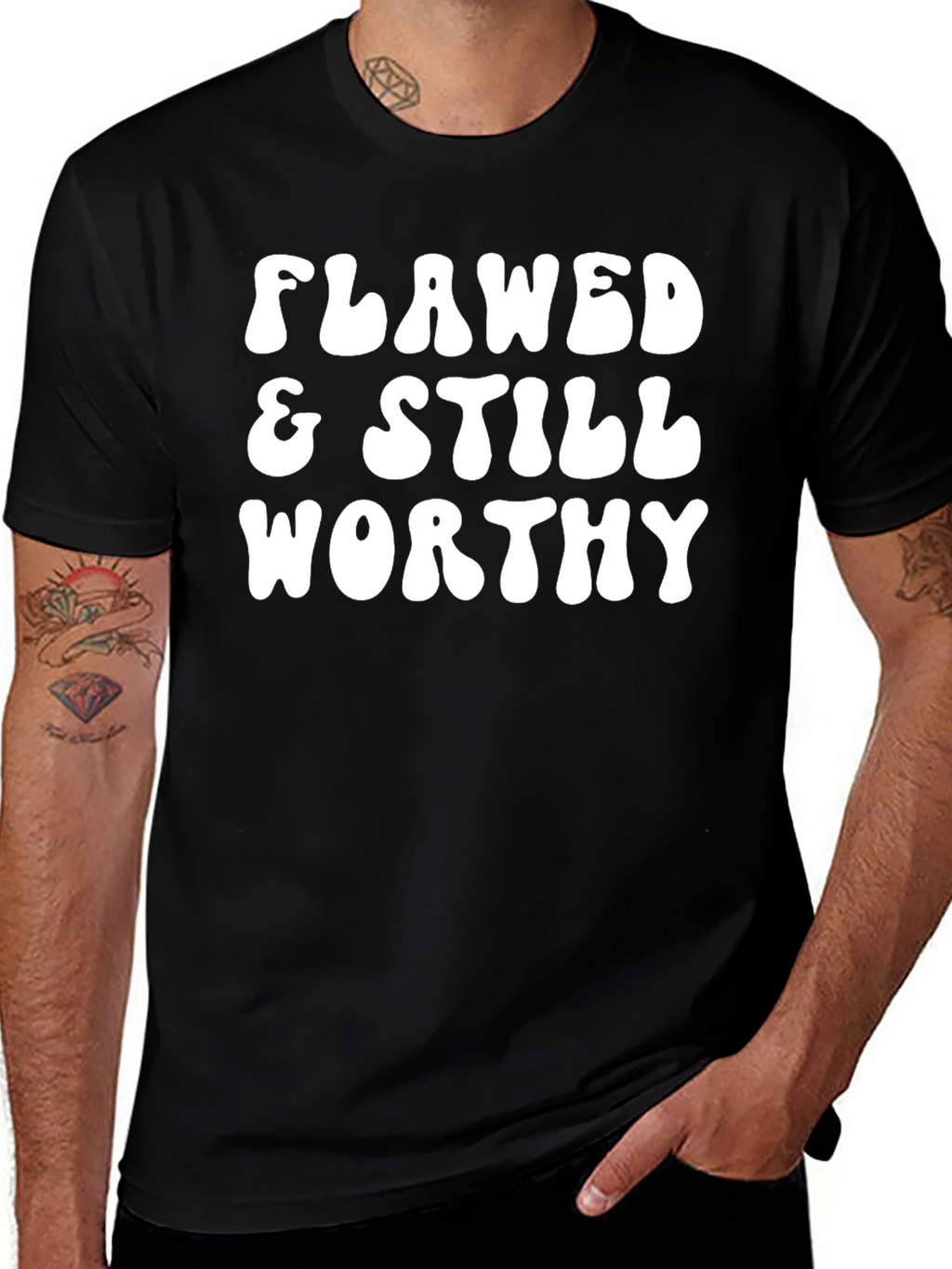 Flawed & Still Worthy Graphic Tee