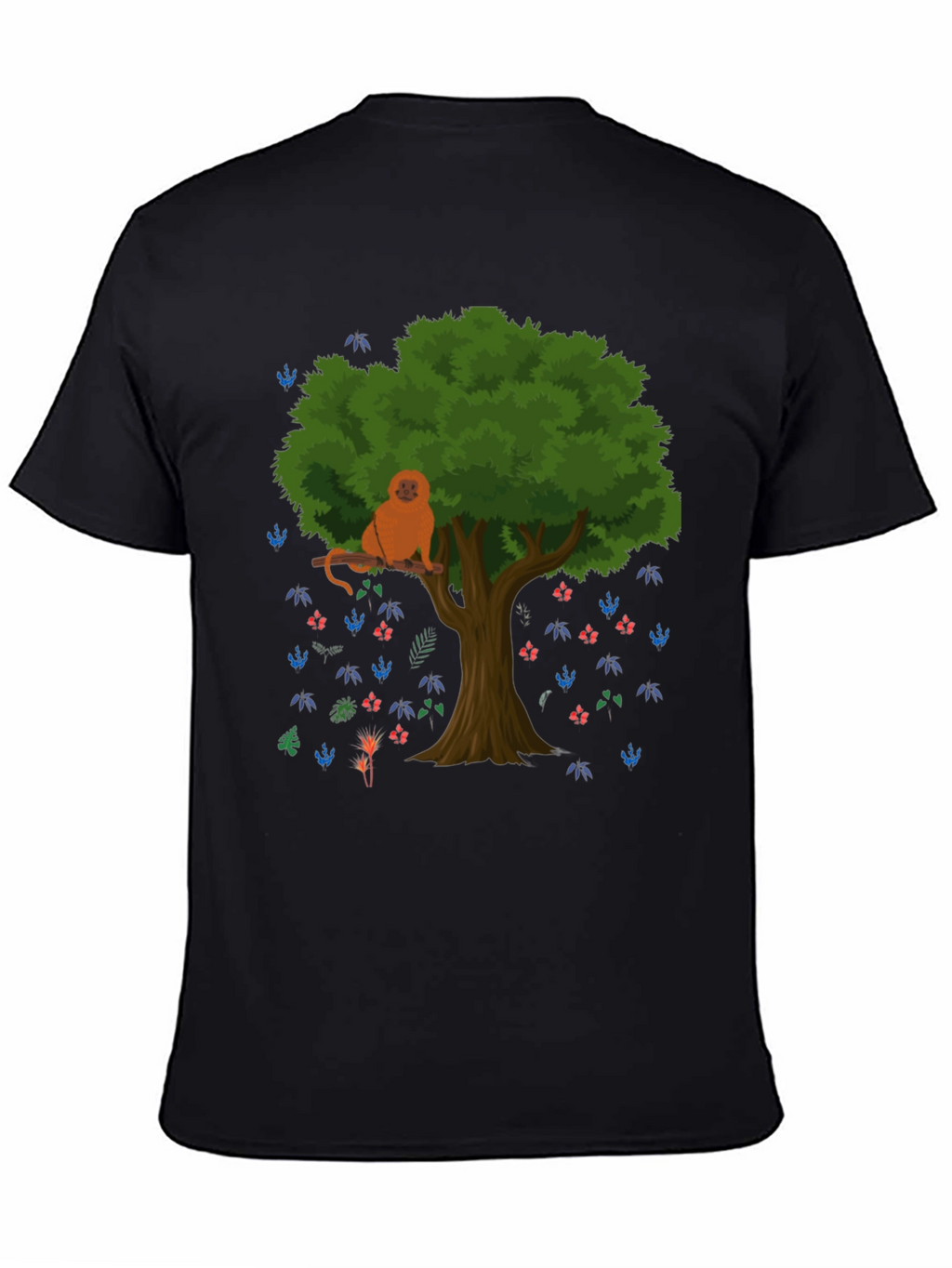 Monkey in Tree Graphic T-Shirt