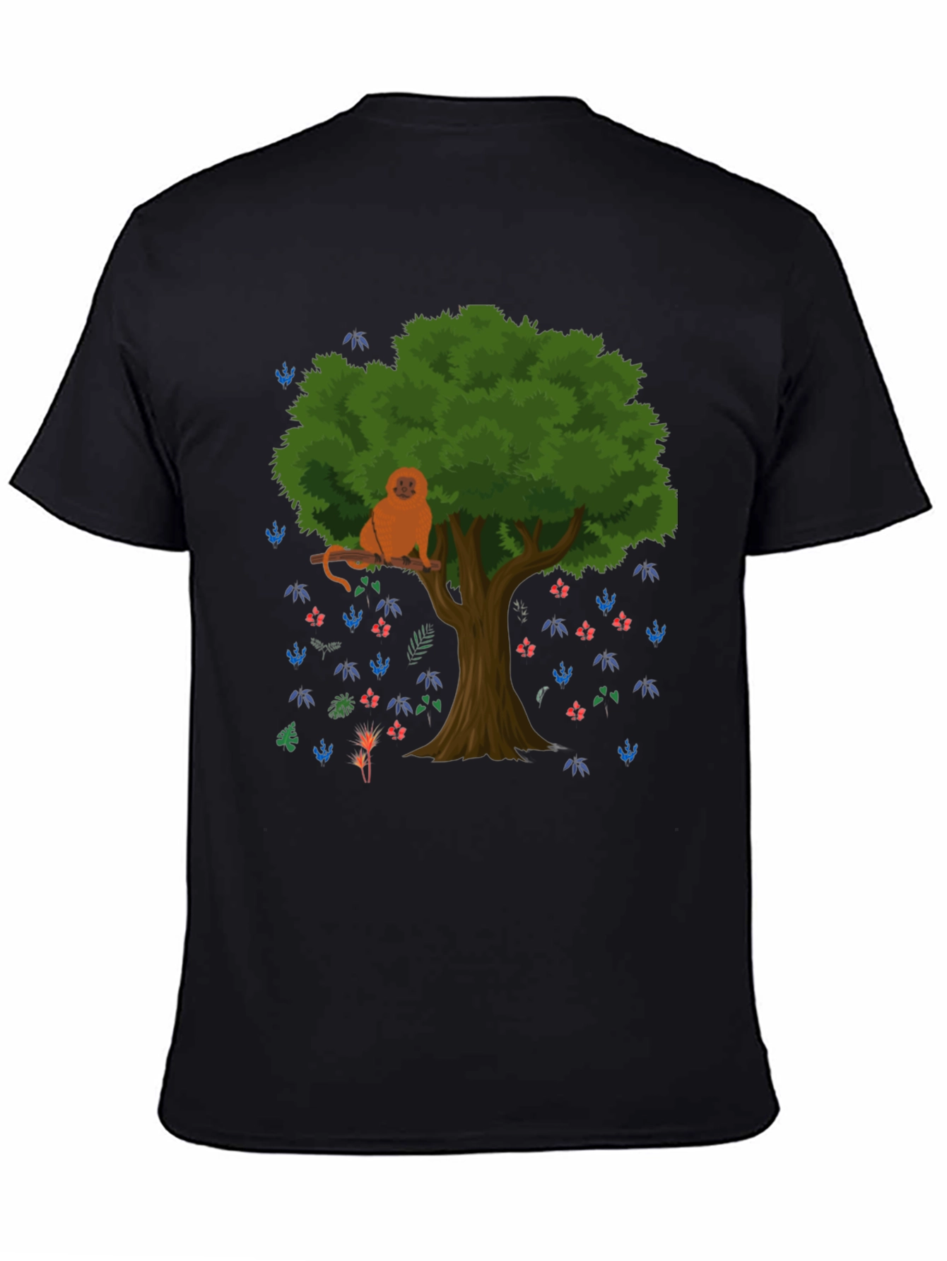Monkey in Tree Graphic T-Shirt