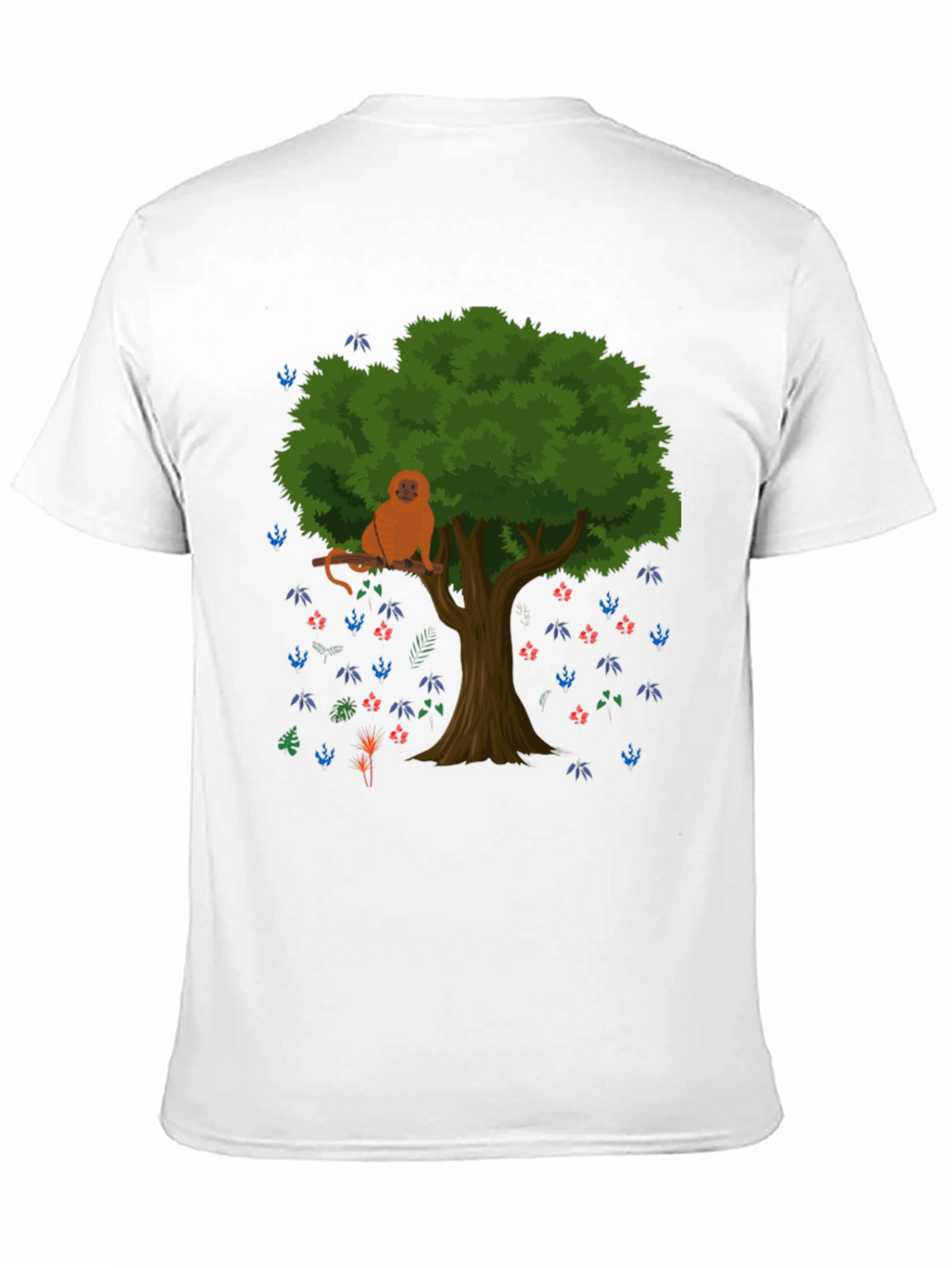 Monkey in Tree Graphic T-Shirt