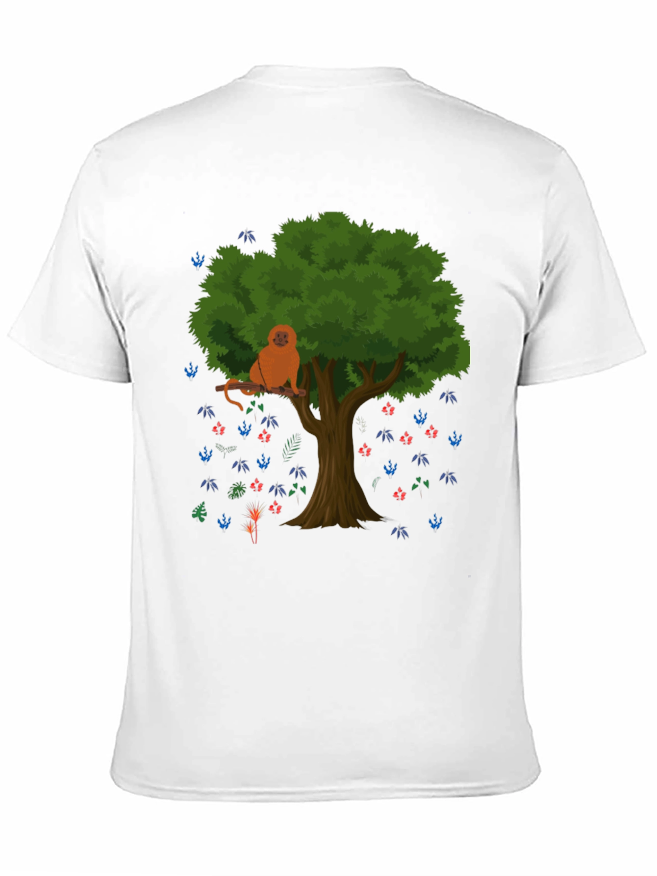 Monkey in Tree Graphic T-Shirt
