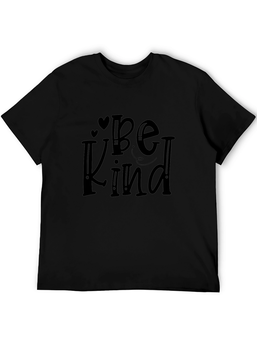 Be Kind Graphic Tee - Black Casual T-Shirt