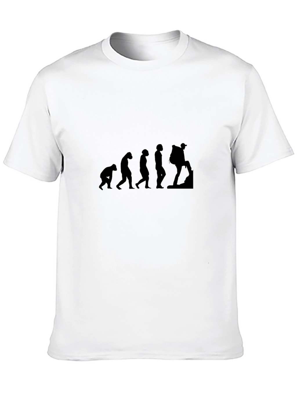 Evolution of Hiking Black T-Shirt