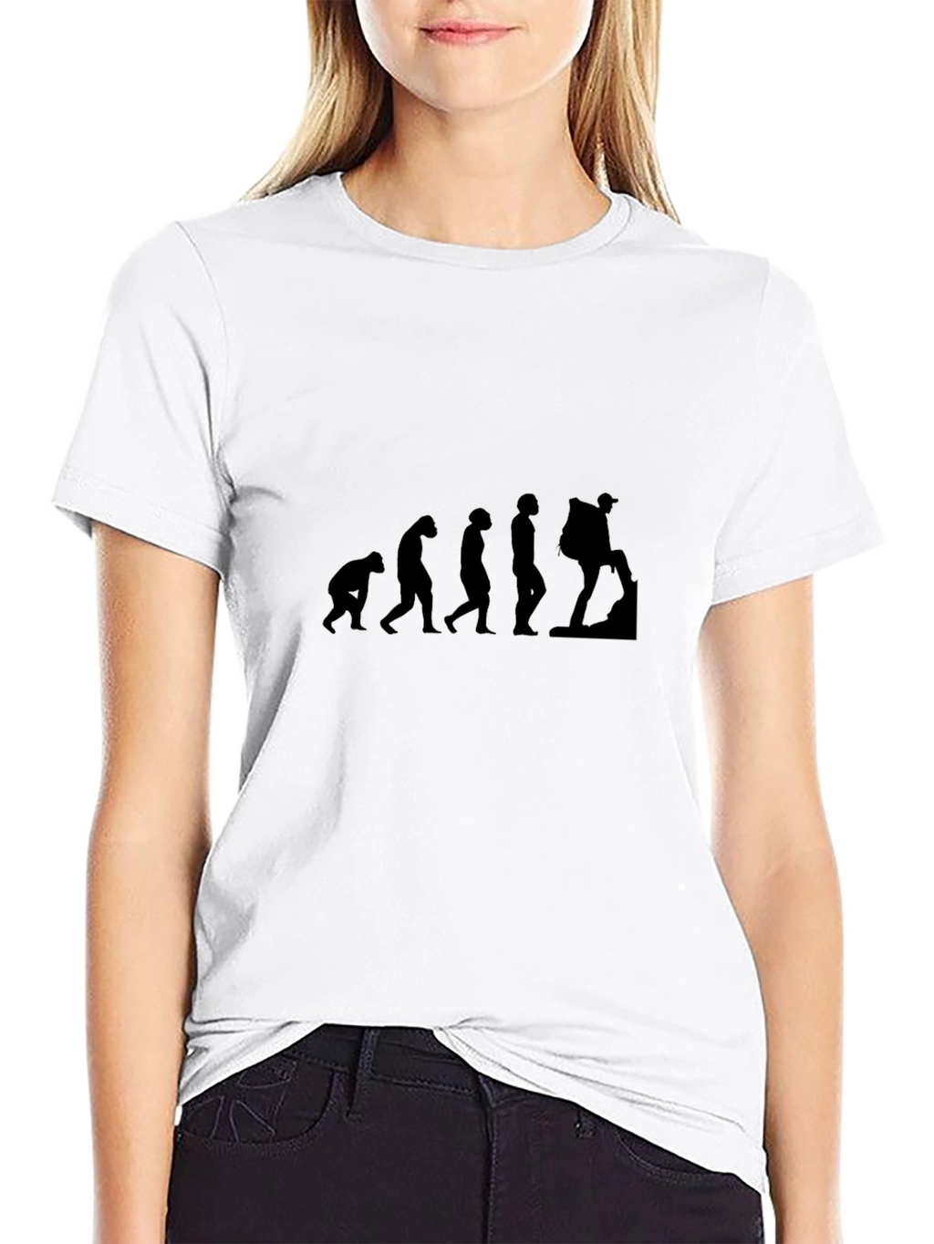 Evolution of Hiking Black T-Shirt