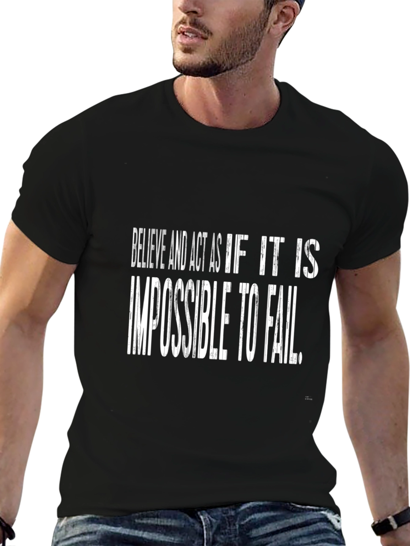 Motivational T-Shirt: Believe Act Achieve
