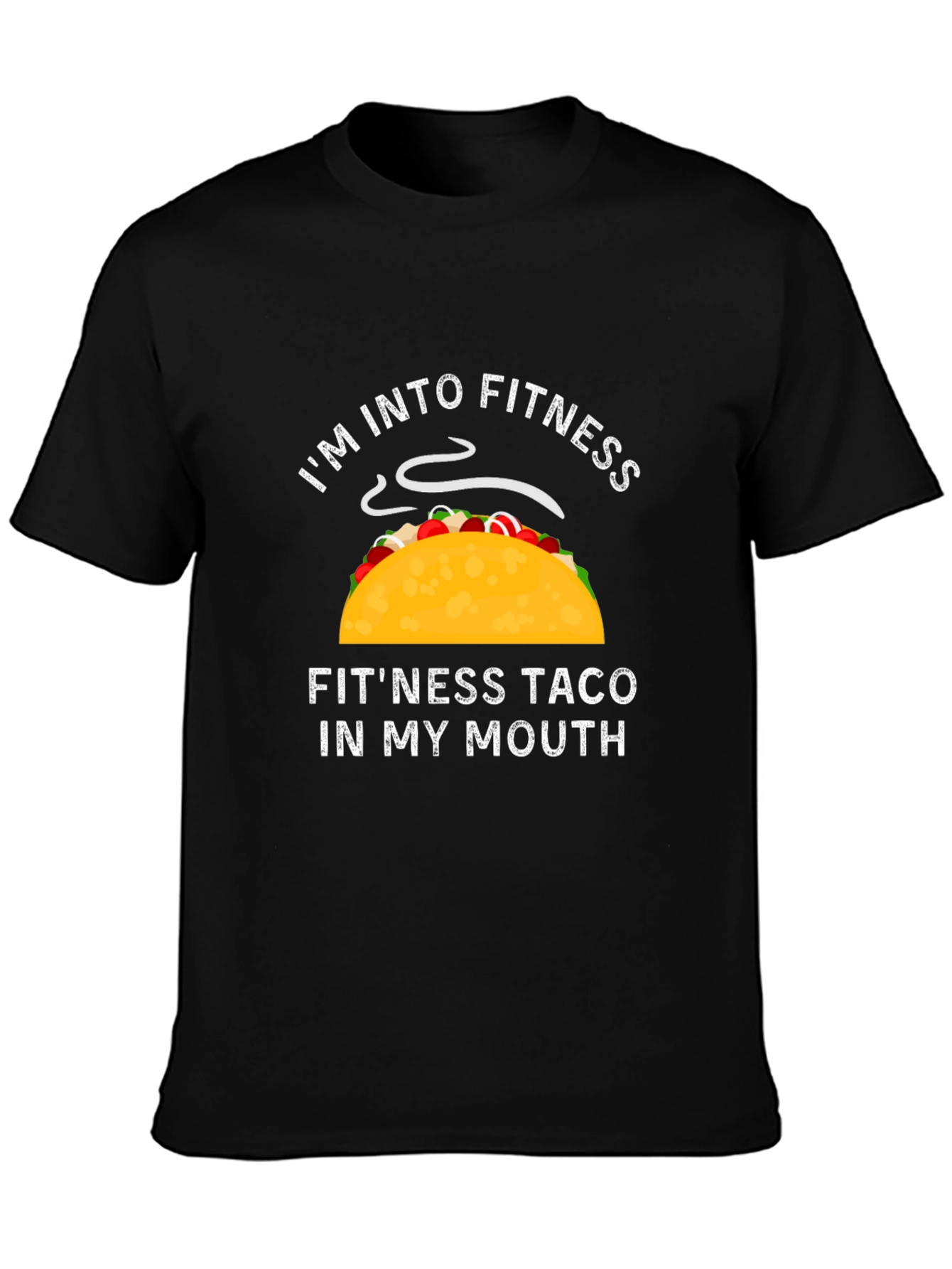 Funny Fitness Taco T-Shirt - Gym & Foodie Humor Tee