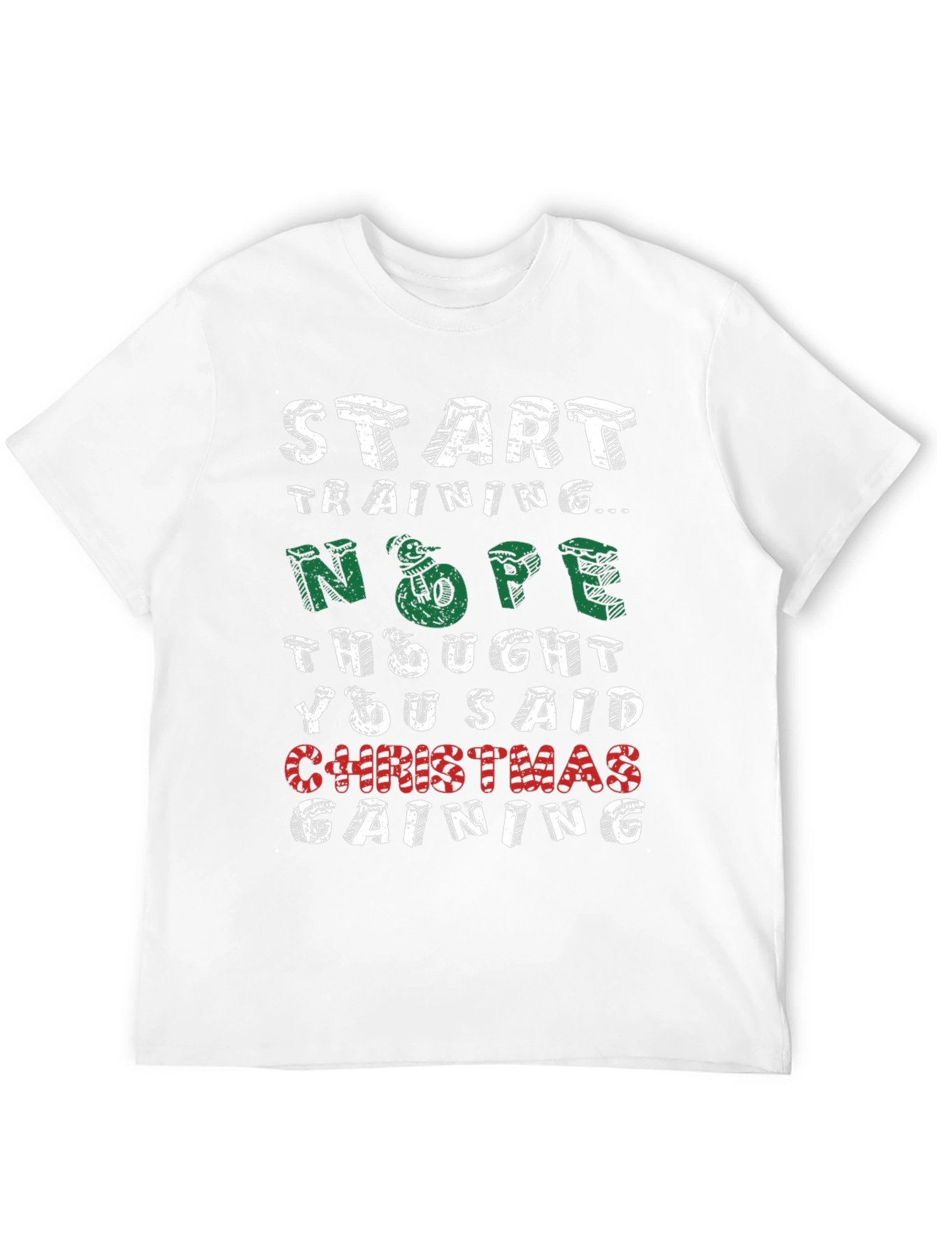 Christmas Gaining Funny Holiday T-Shirt