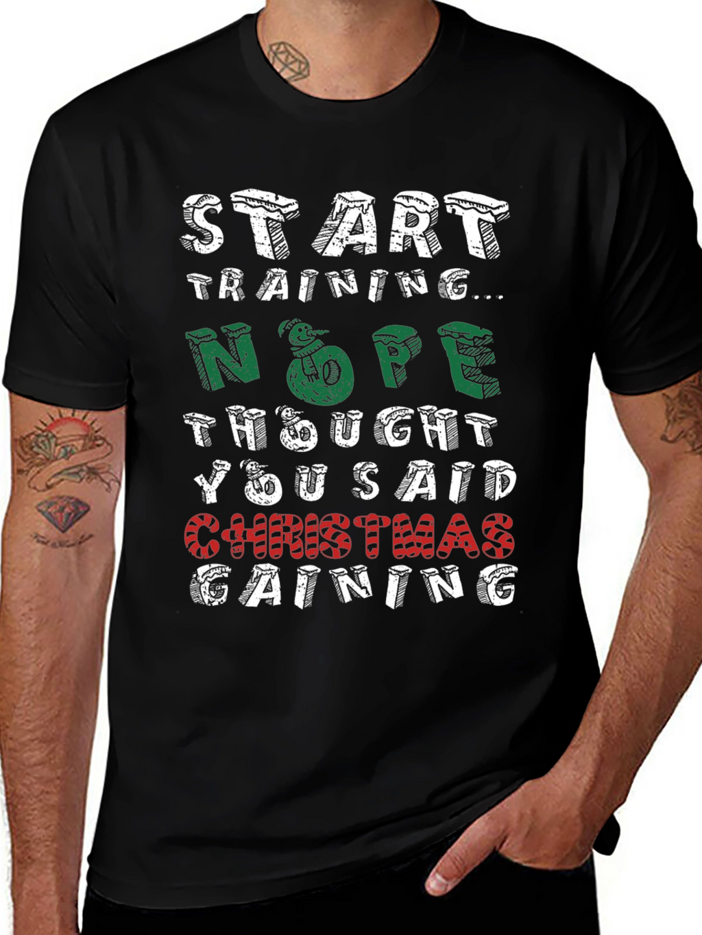 Christmas Gaining Funny Holiday T-Shirt