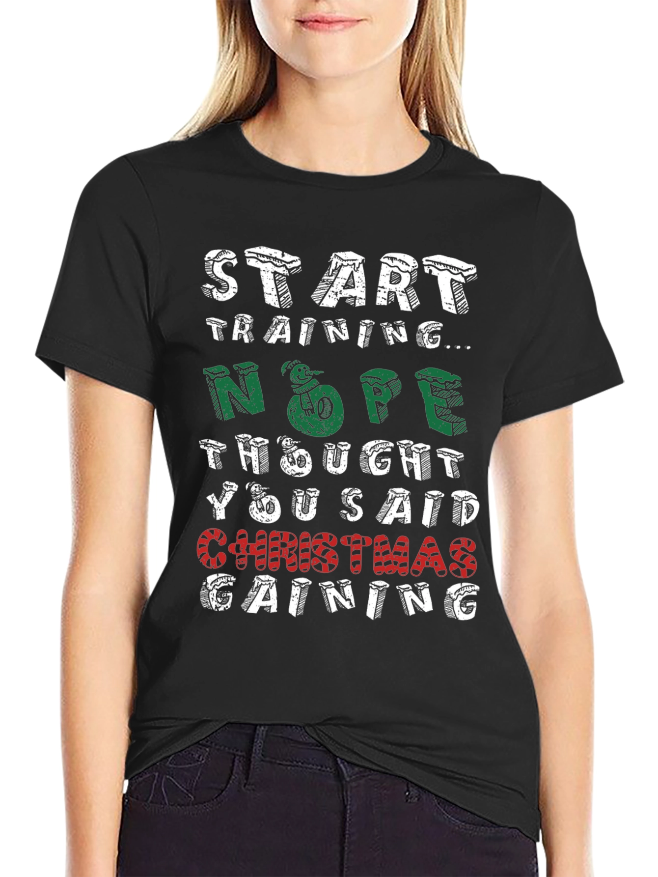 Christmas Gaining Funny Holiday T-Shirt