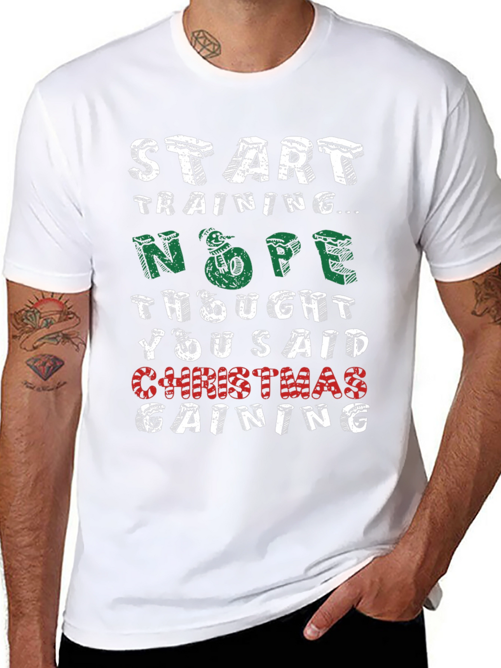 Christmas Gaining Funny Holiday T-Shirt
