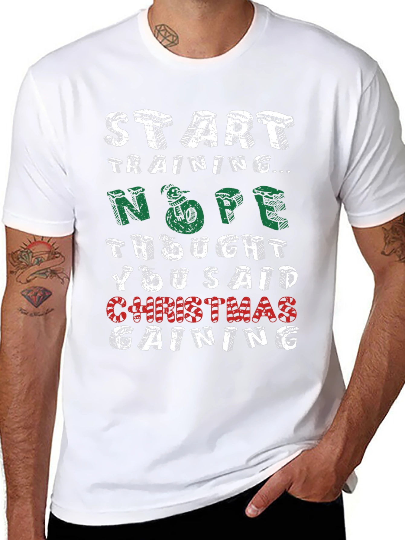 Christmas Gaining Funny Holiday T-Shirt