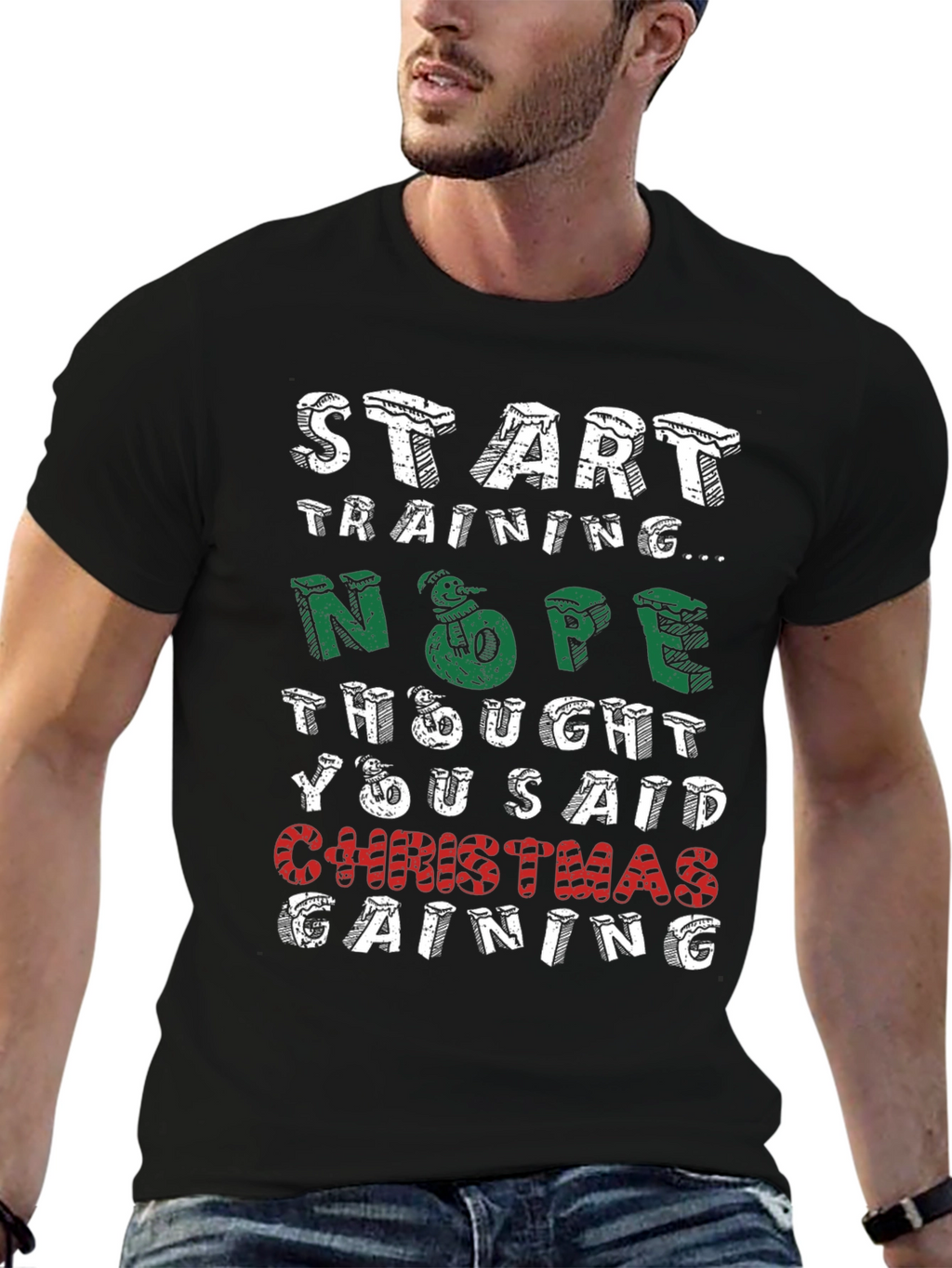 Christmas Gaining Funny Holiday T-Shirt