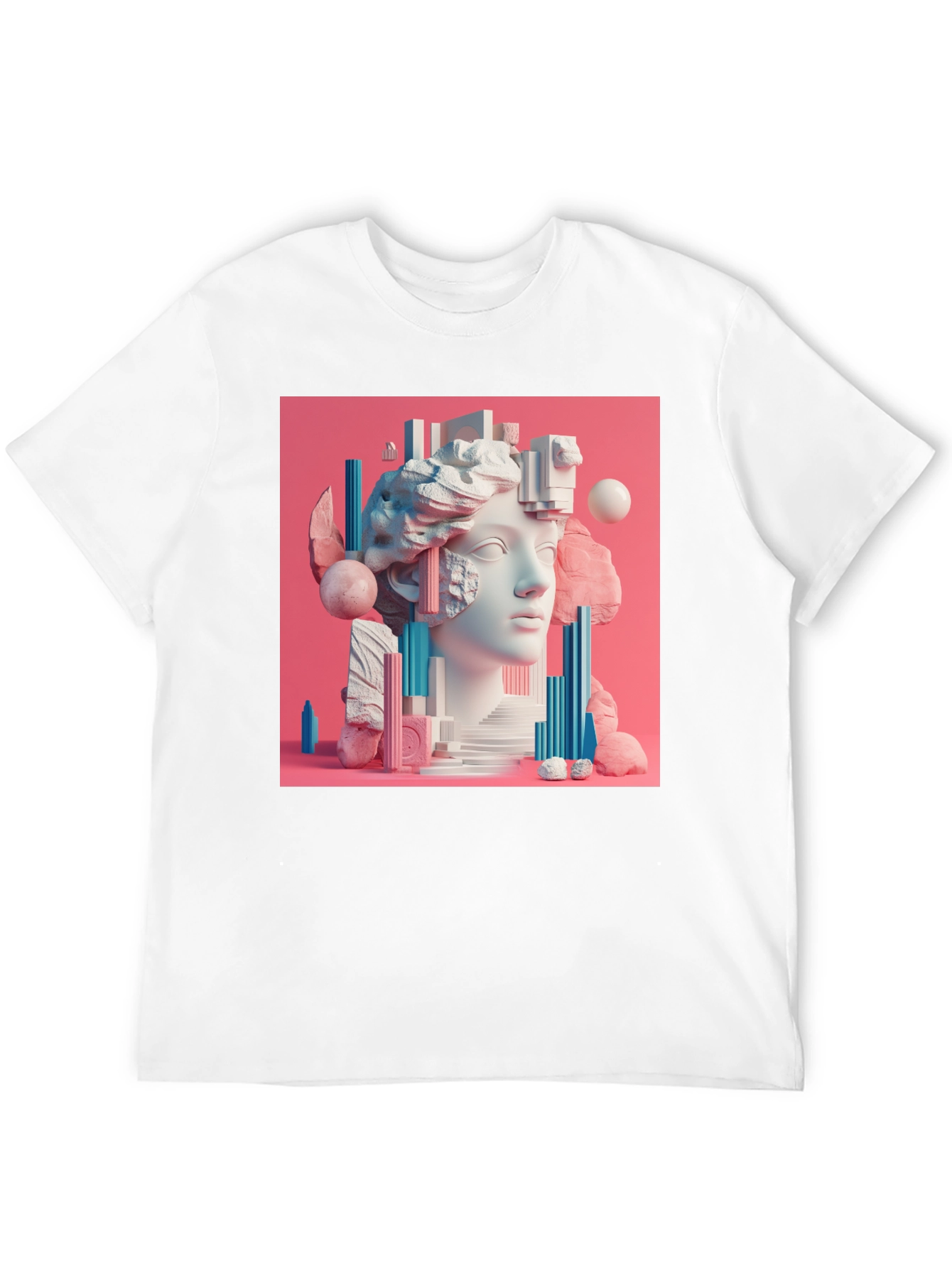 Abstract Sculpture Graphic T-Shirt
