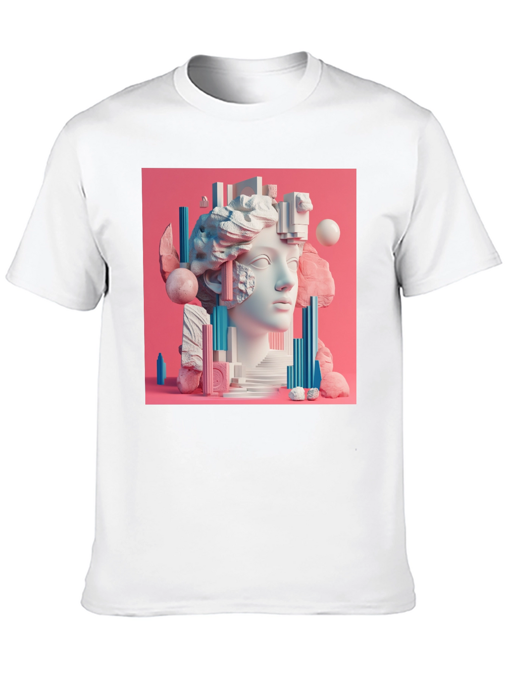 Abstract Sculpture Graphic T-Shirt
