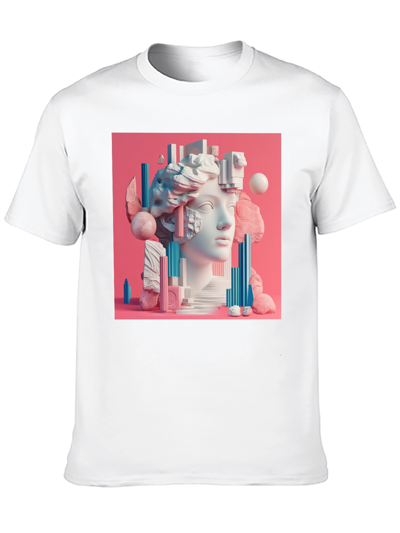 Abstract Sculpture Graphic T-Shirt