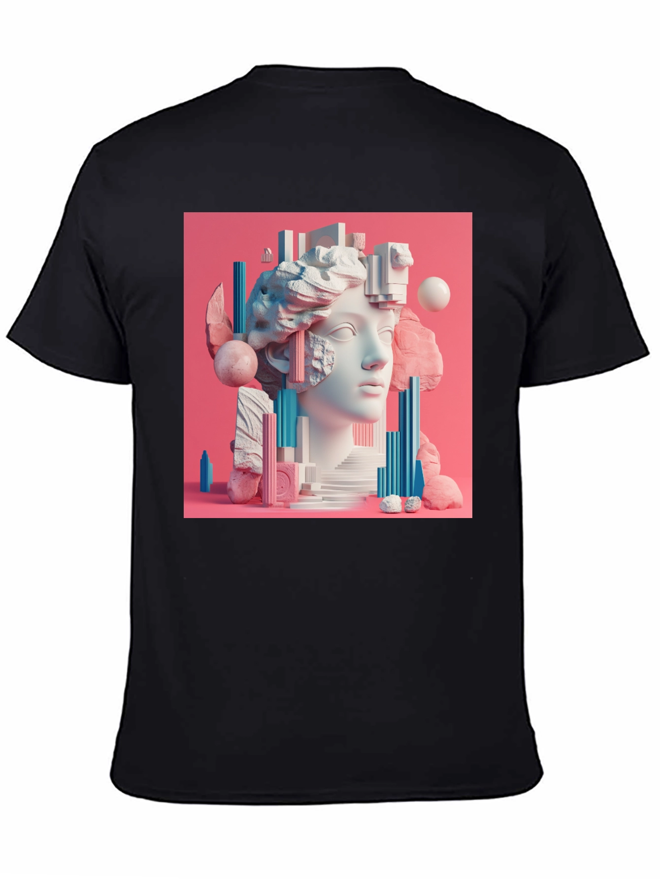 Abstract Sculpture Graphic T-Shirt