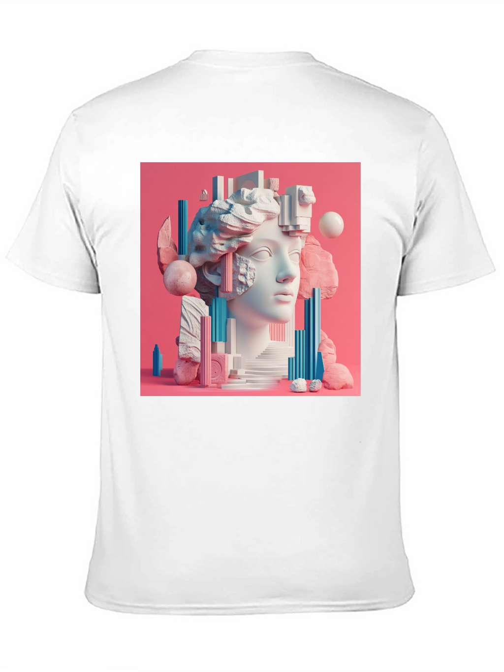 Abstract Sculpture Graphic T-Shirt