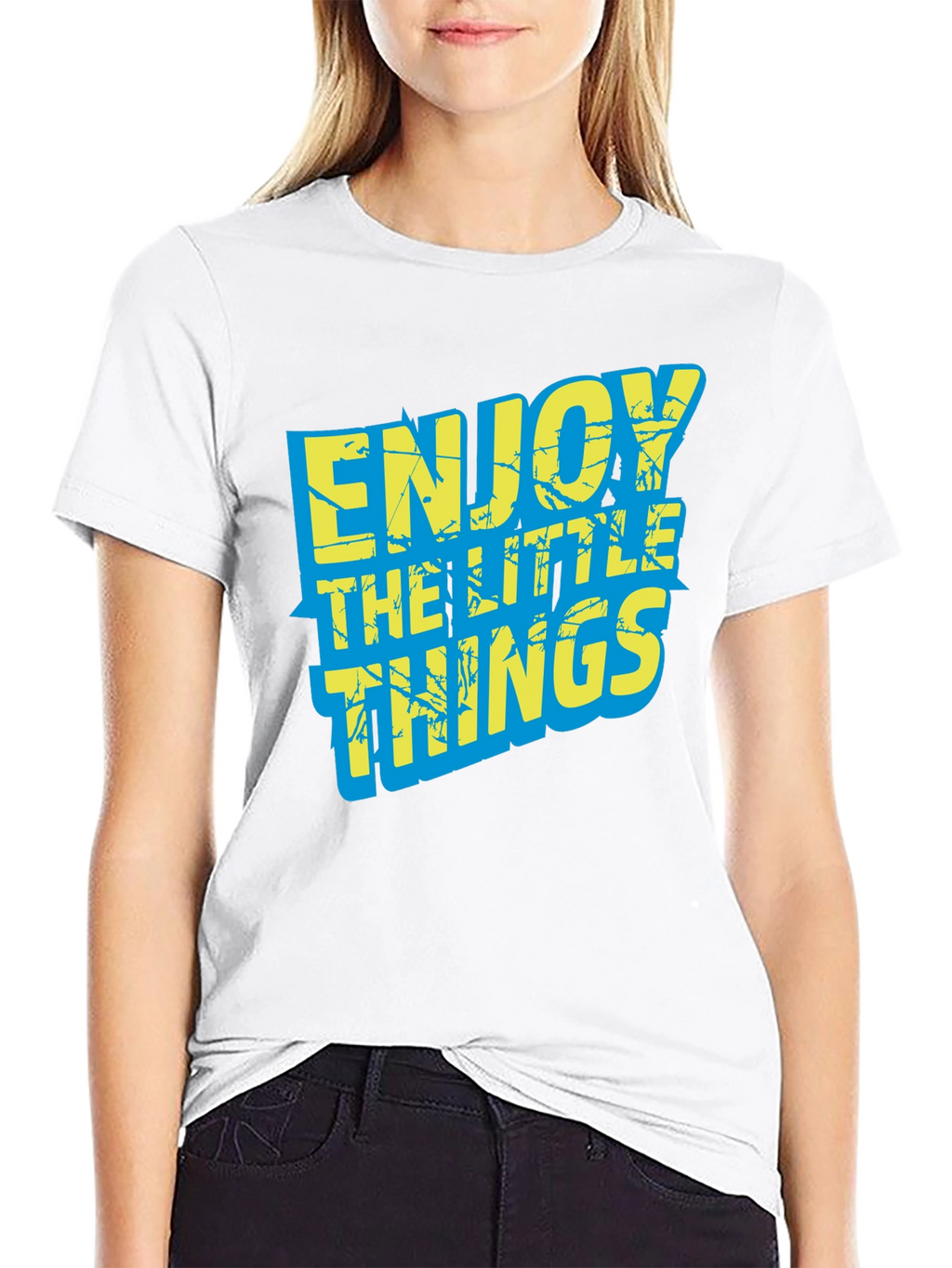 Enjoy the Little Things Graphic Tee - Black