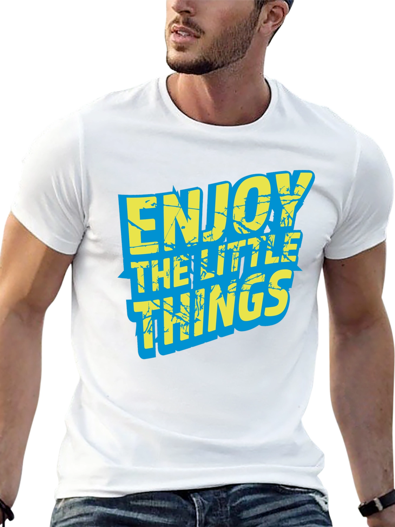 Enjoy the Little Things Graphic Tee - Black